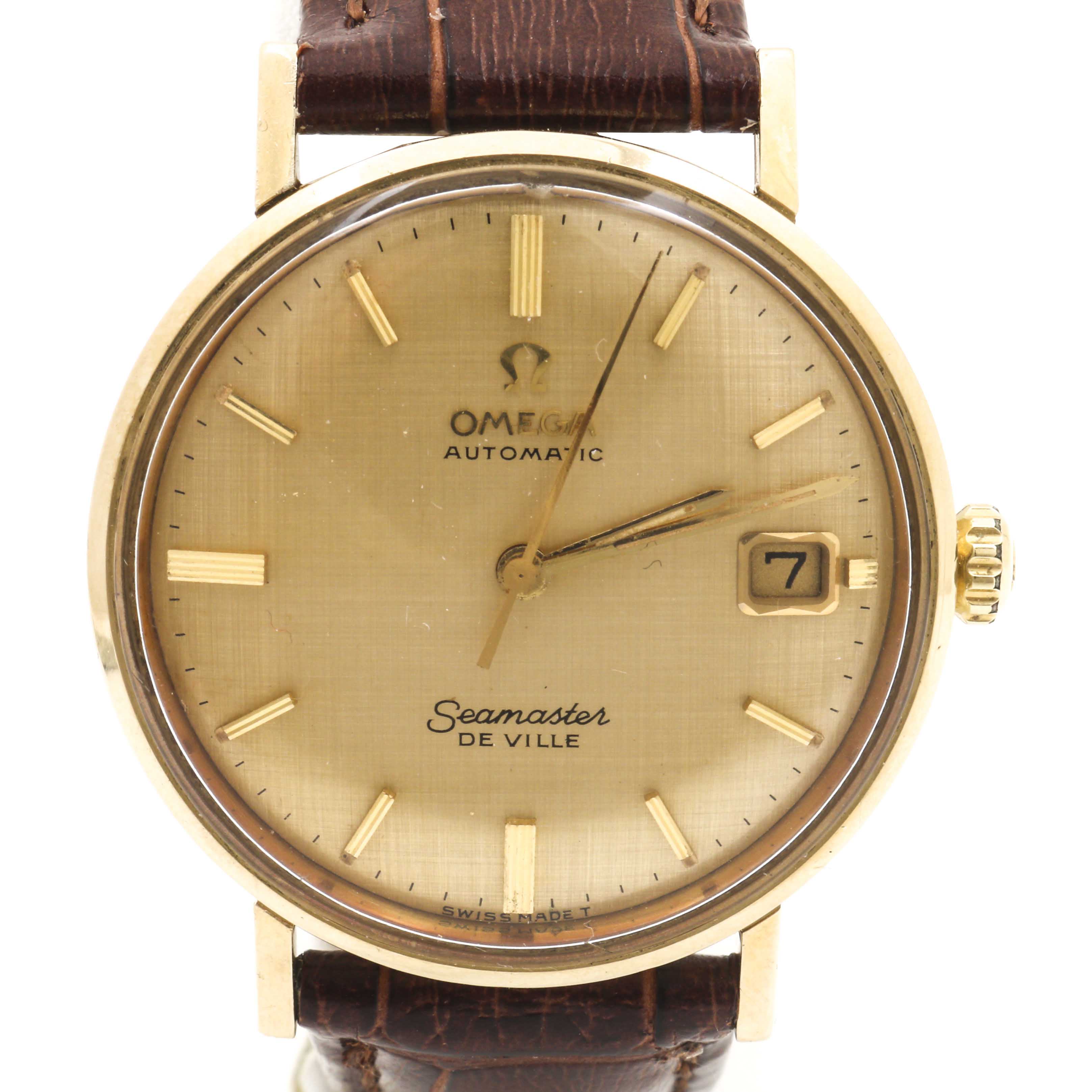 Omega 14K Yellow Gold "Seamaster De Ville" Watch