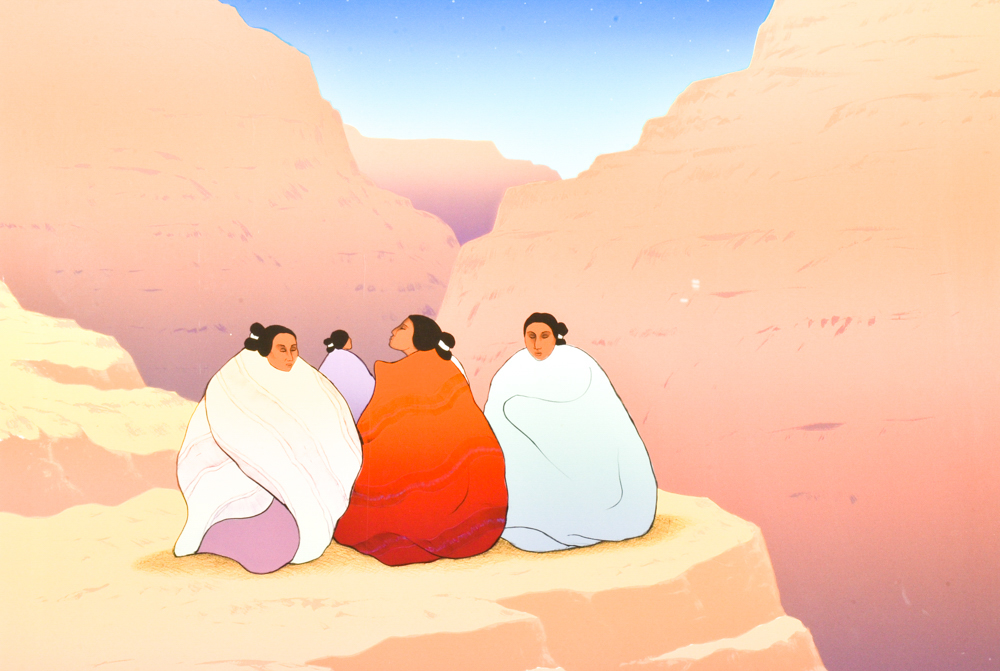 R.C. Gorman Limited Edition Lithograph "Twilight in the Grand Canyon"