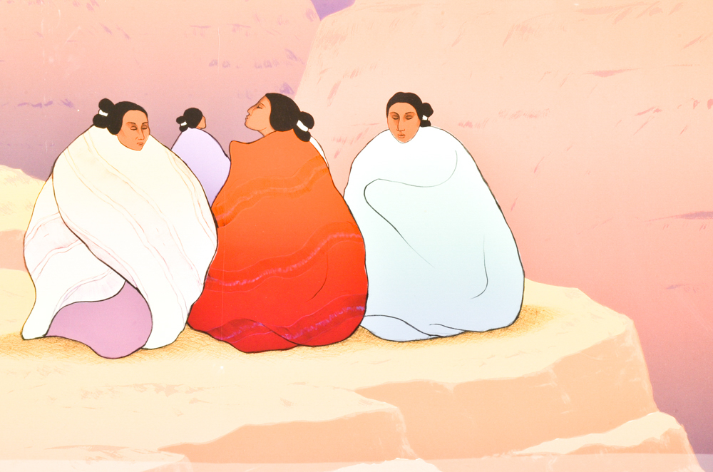 R.C. Gorman Limited Edition Lithograph "Twilight in the Grand Canyon"