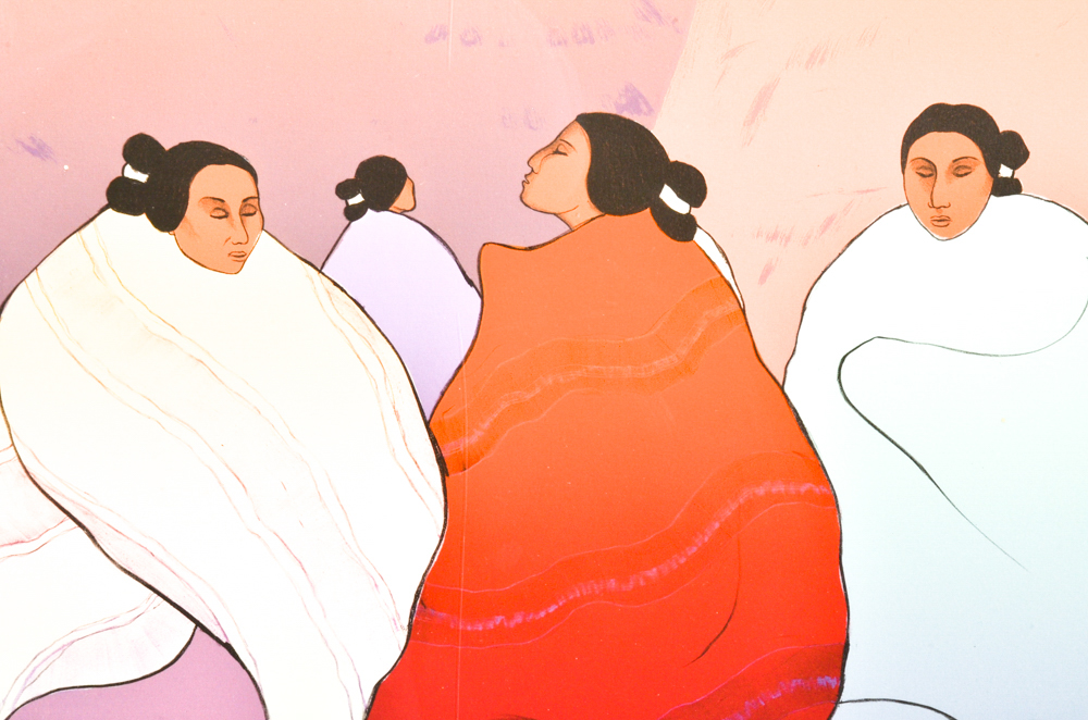 R.C. Gorman Limited Edition Lithograph "Twilight in the Grand Canyon"