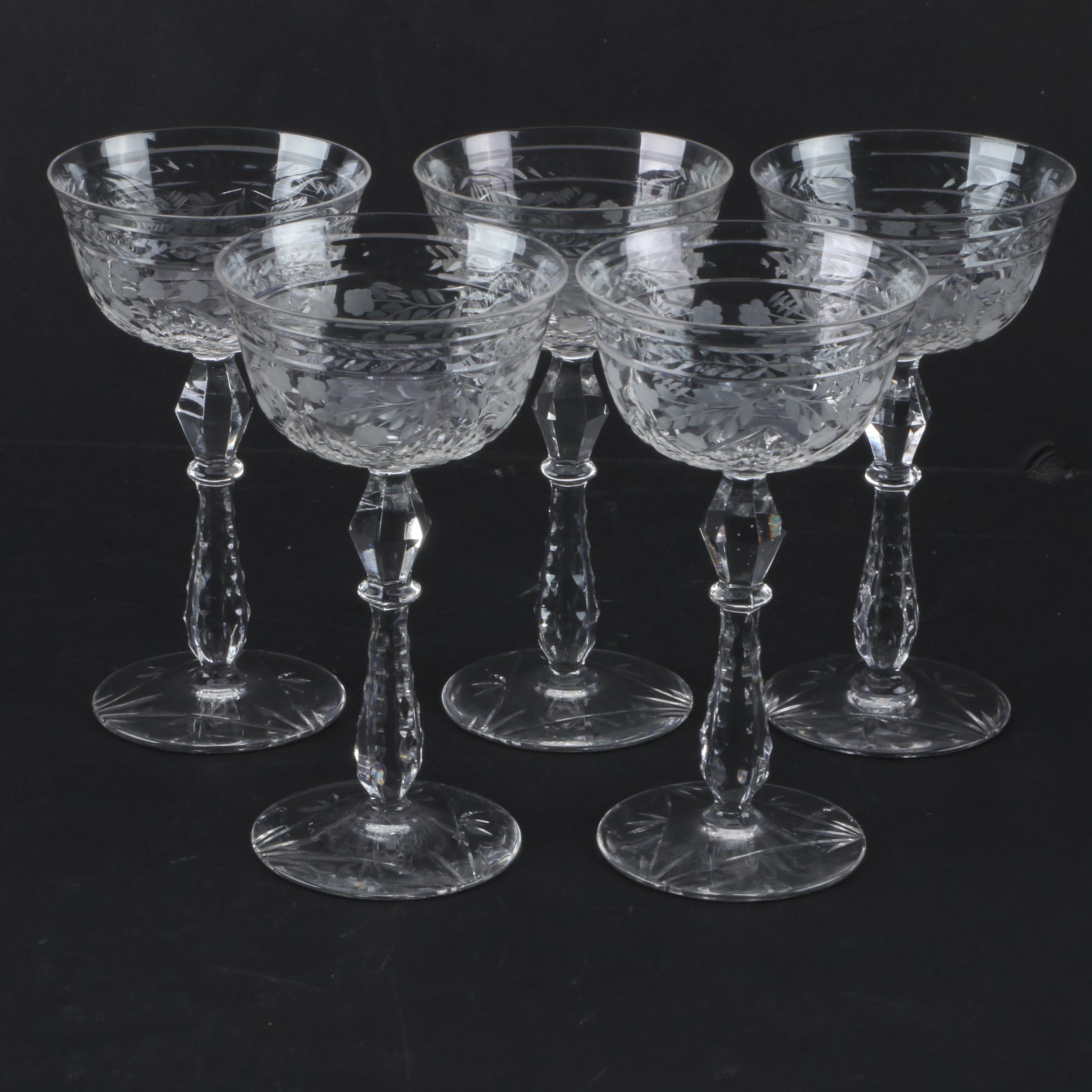 Crystal Champagne Coupes
