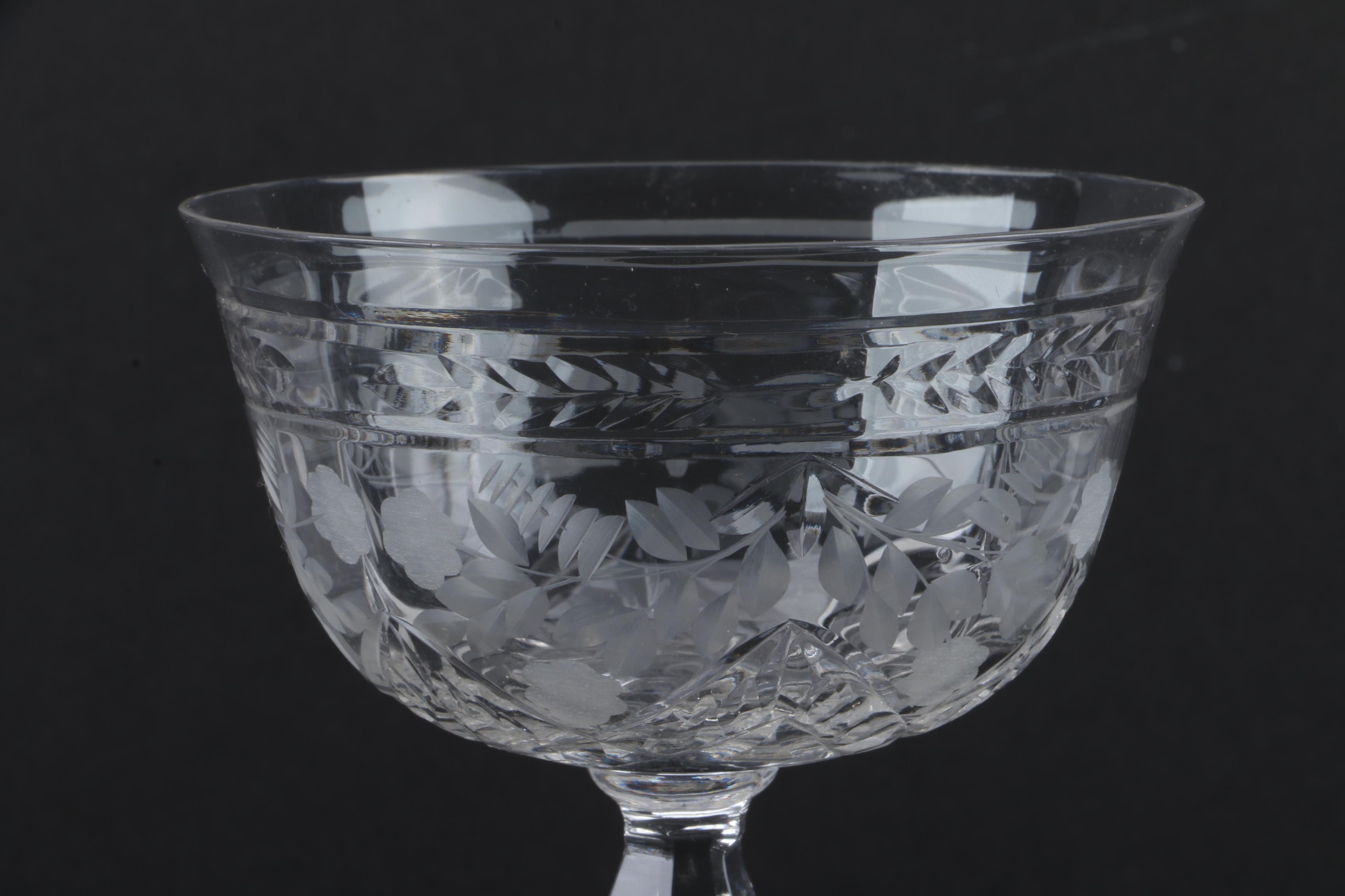 Crystal Champagne Coupes