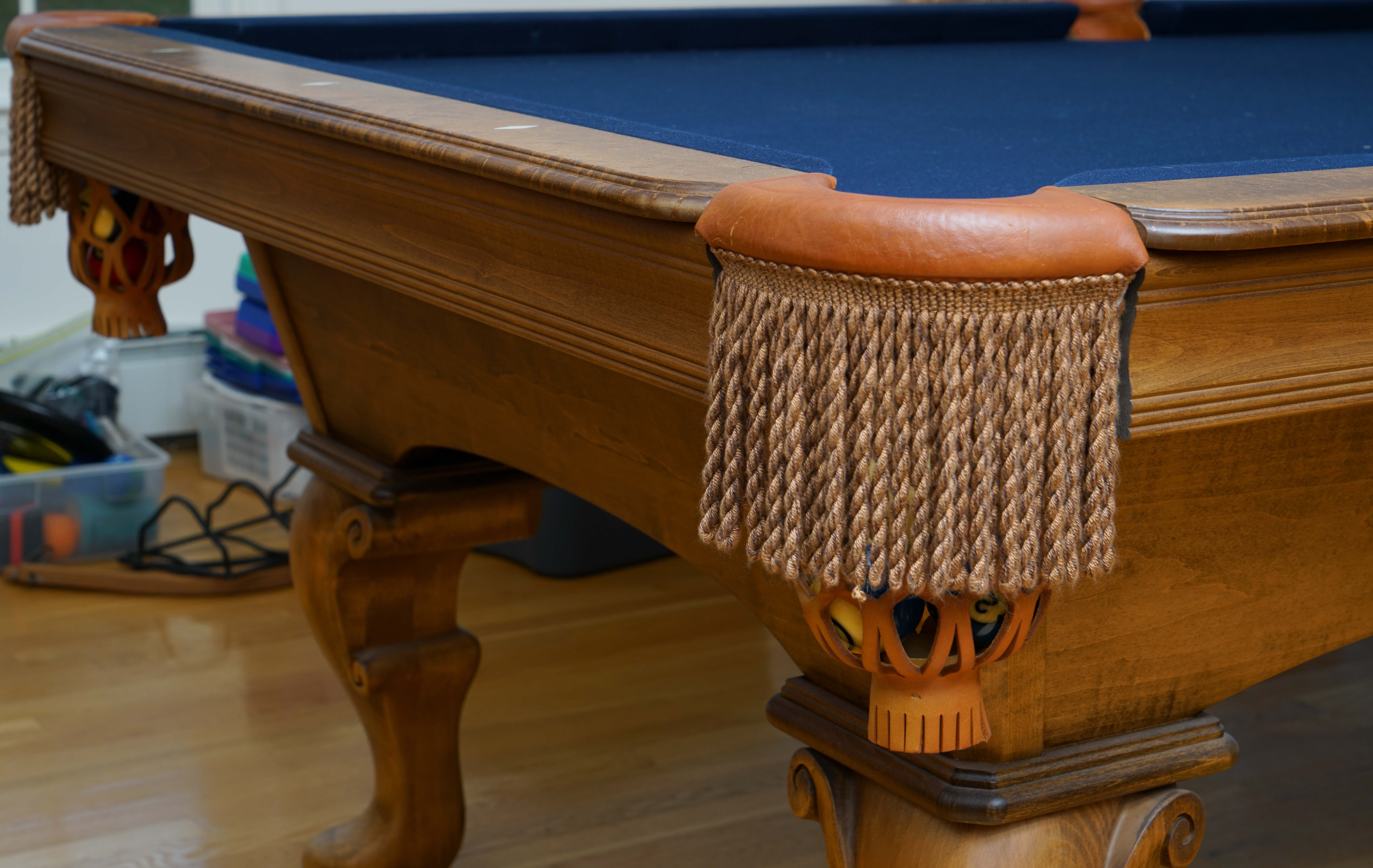 Olhausen Billiards Table with Brunswick Cue Rack