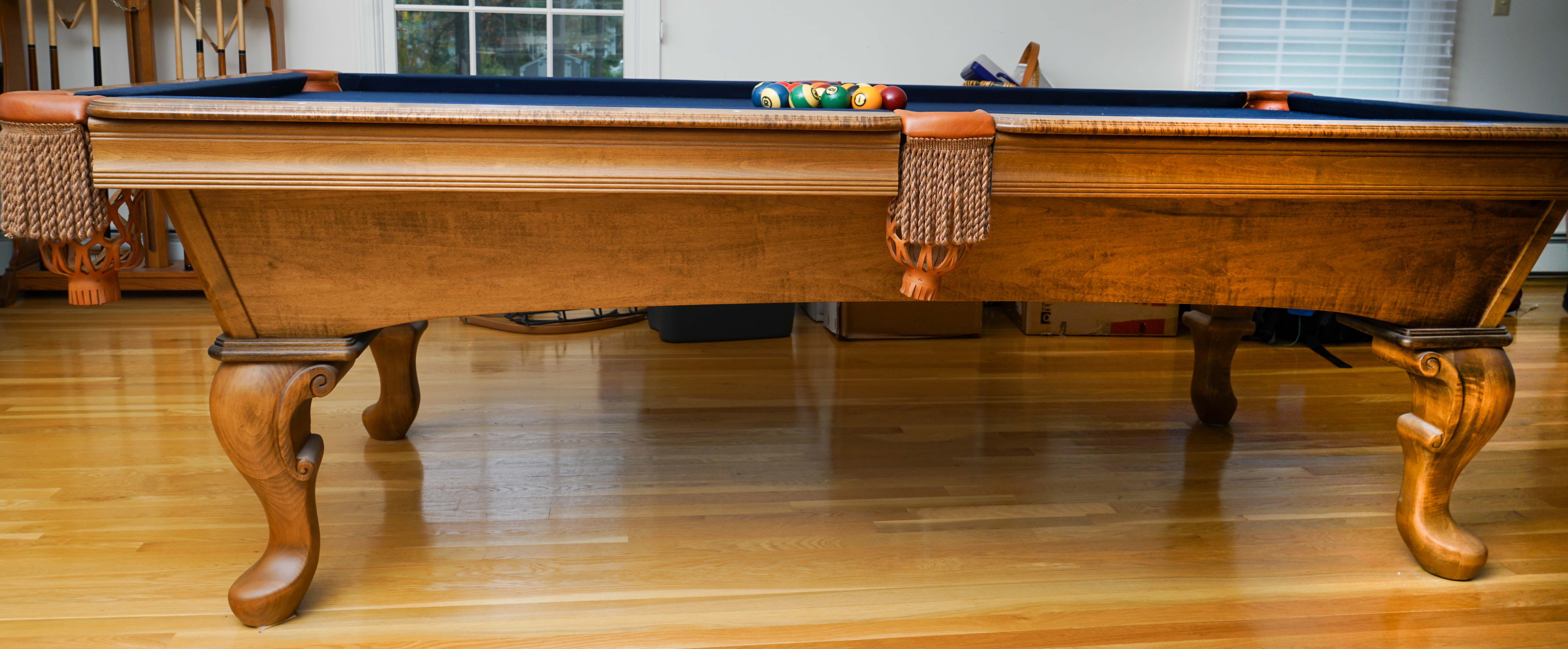 Olhausen Billiards Table with Brunswick Cue Rack