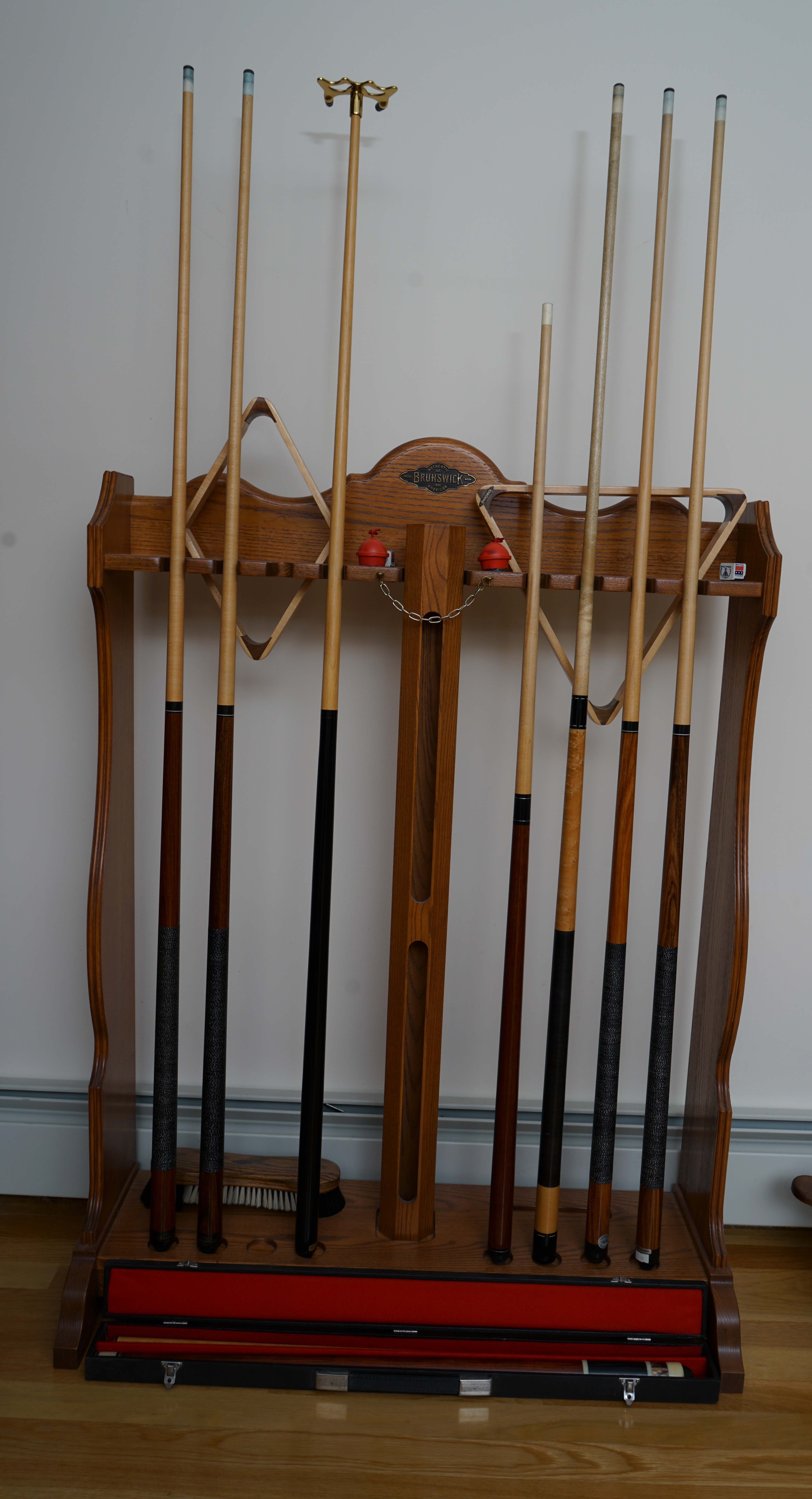 Olhausen Billiards Table with Brunswick Cue Rack