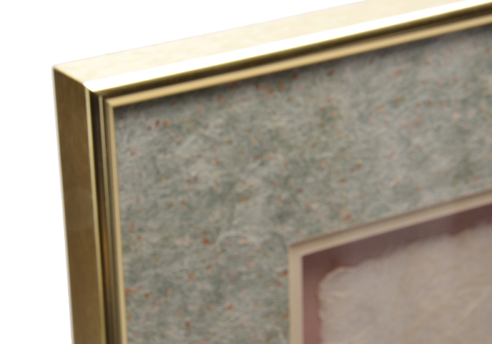 Bonnie Elvidge Embellished Watercolor Painting on Handmade Paper