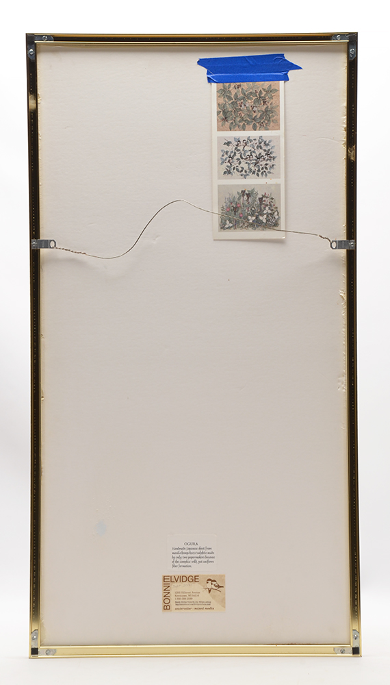 Bonnie Elvidge Embellished Watercolor Painting on Handmade Paper