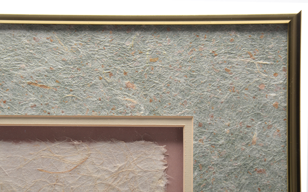 Bonnie Elvidge Embellished Watercolor Painting on Handmade Paper