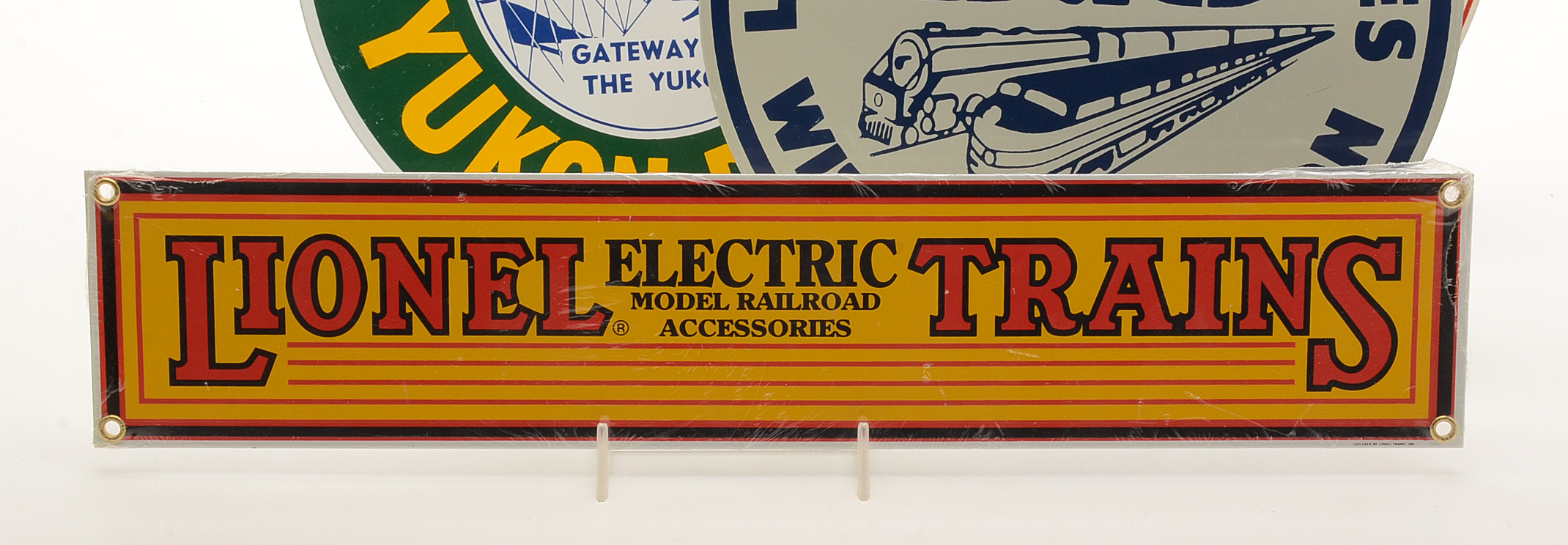 Ande Rooney Railroad Themed Reproduction Porcelain Advertising Signs