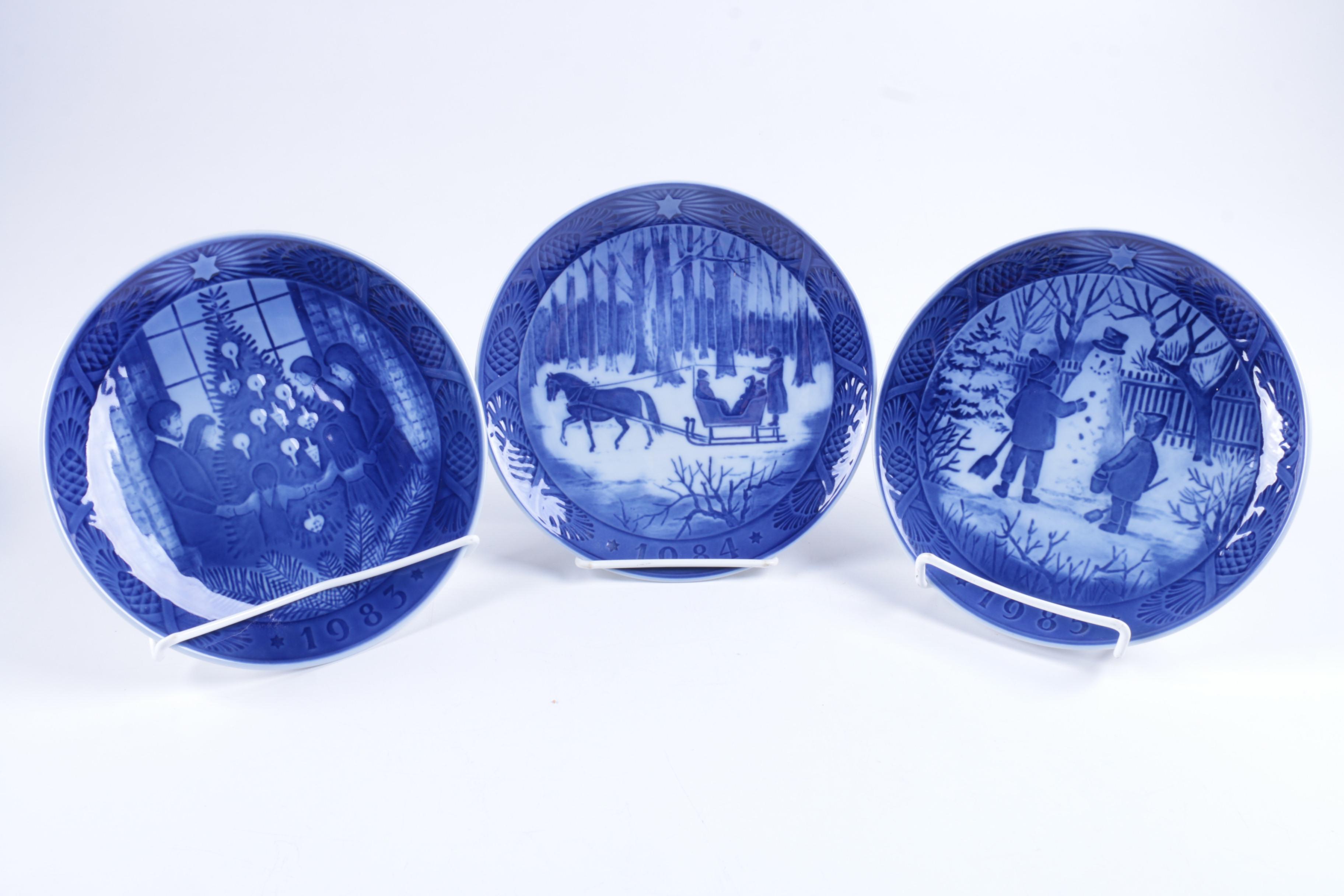 Royal Copenhagen Decorative Christmas Plates