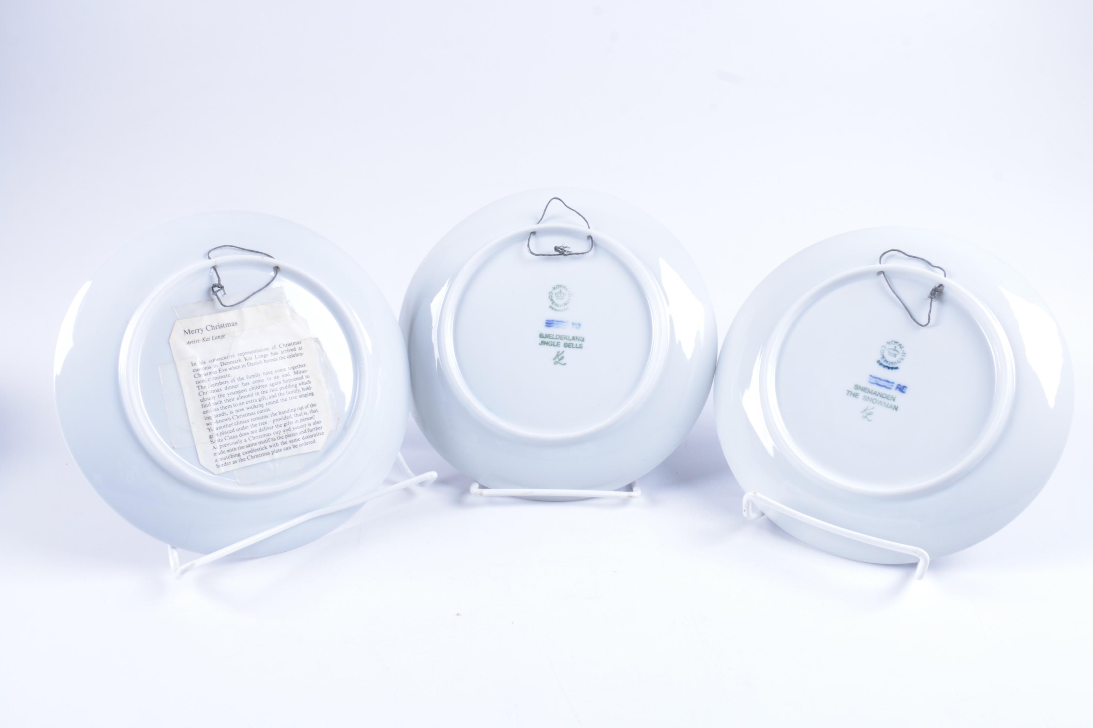 Royal Copenhagen Decorative Christmas Plates
