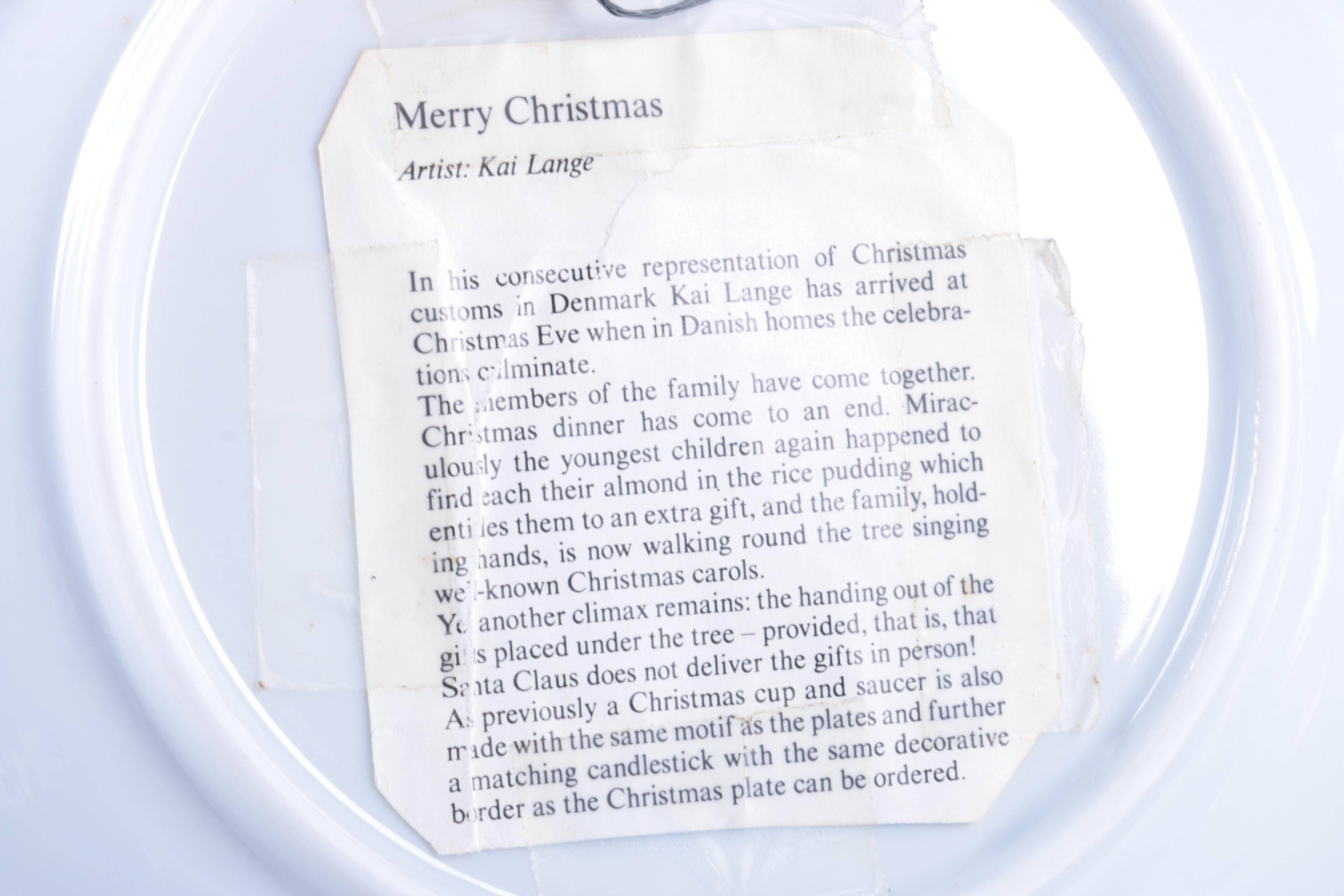 Royal Copenhagen Decorative Christmas Plates