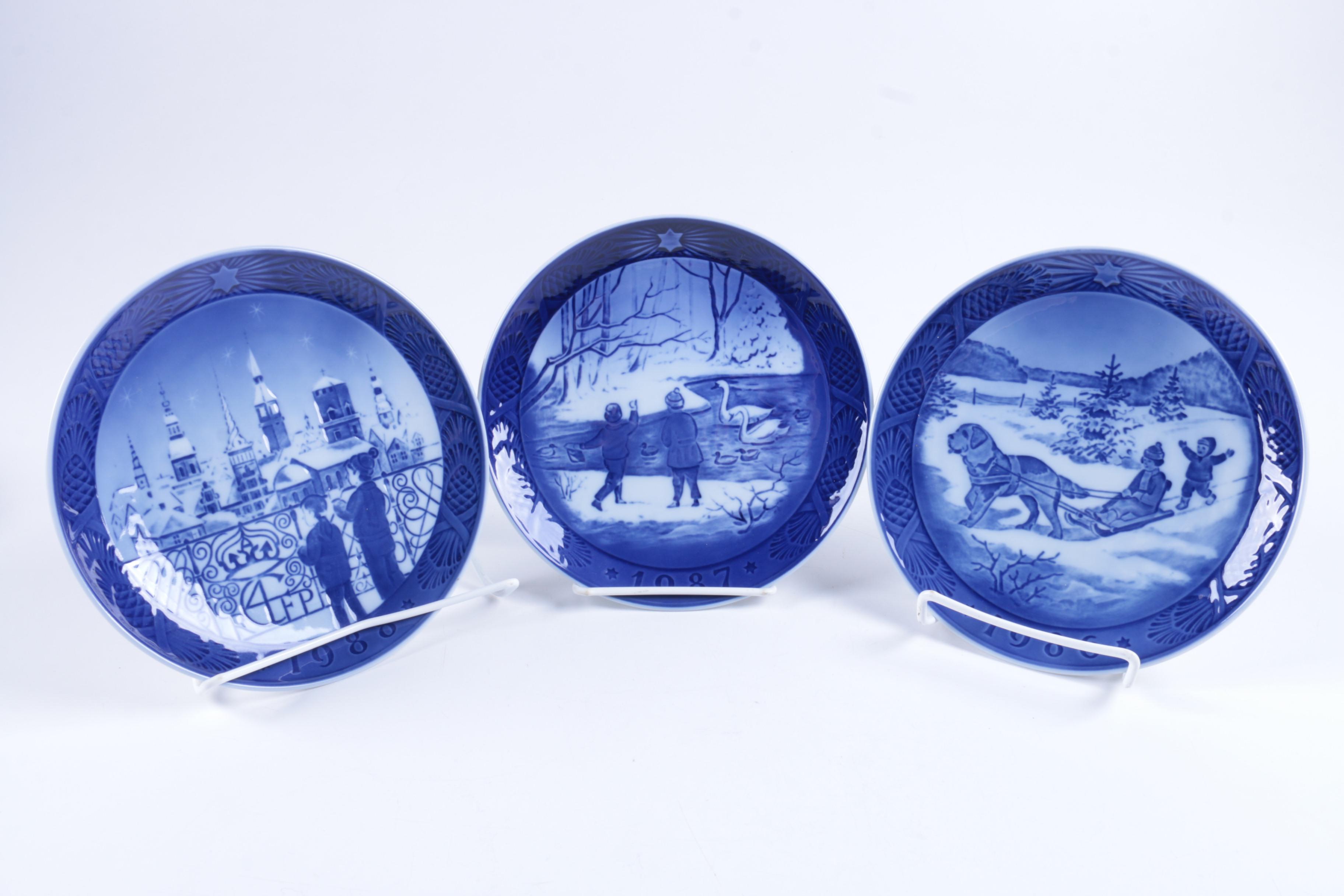 Royal Copenhagen Decorative Christmas Plates