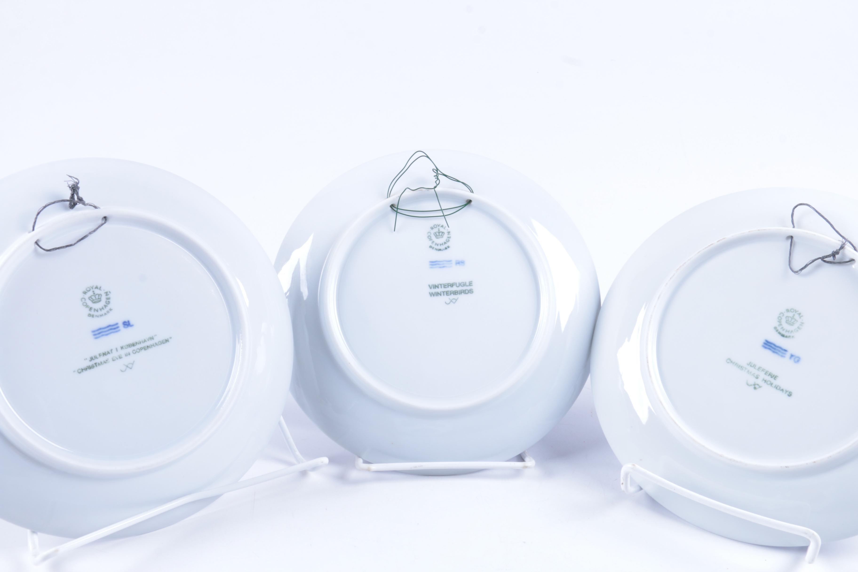 Royal Copenhagen Decorative Christmas Plates
