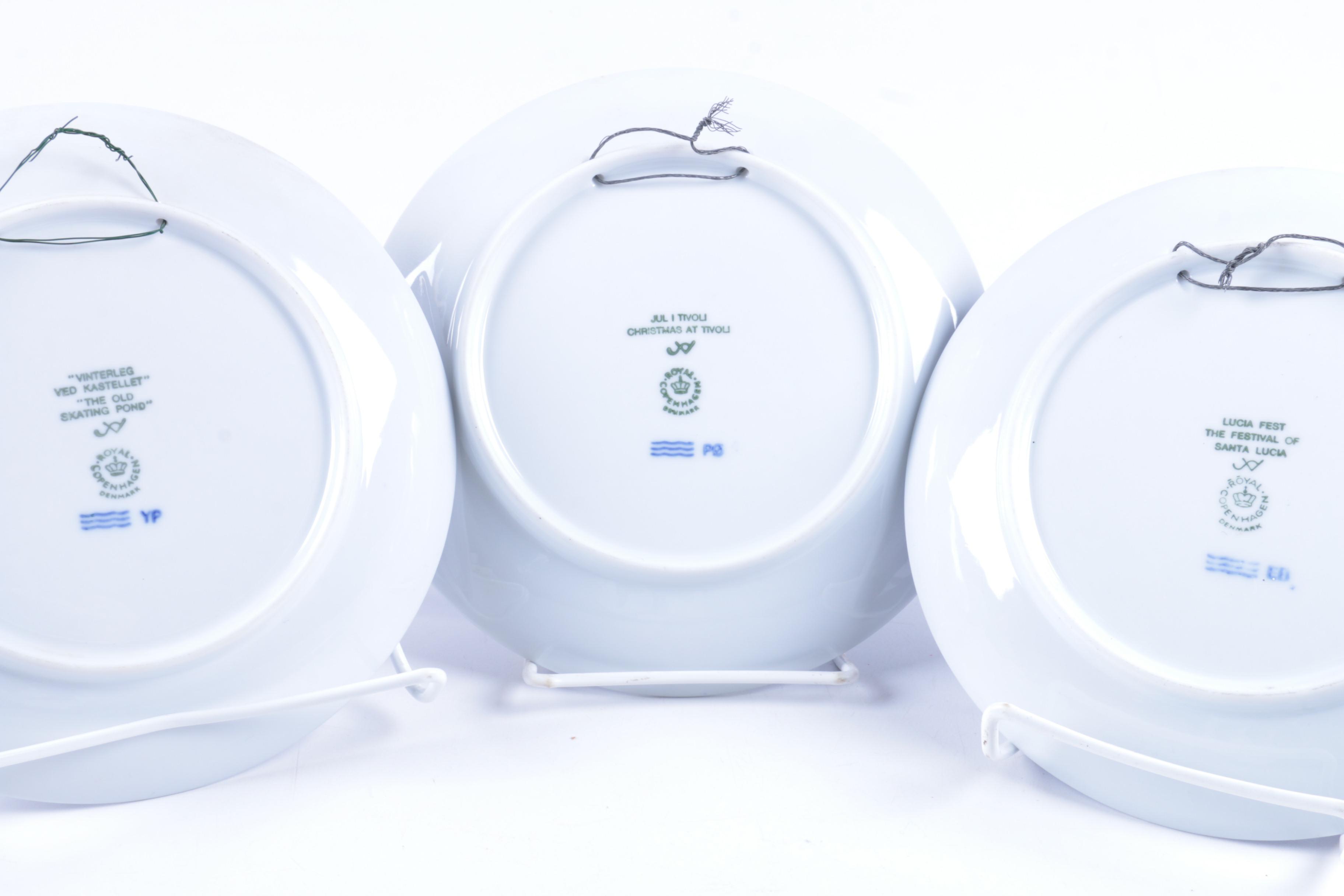 Royal Copenhagen Decorative Christmas Plates