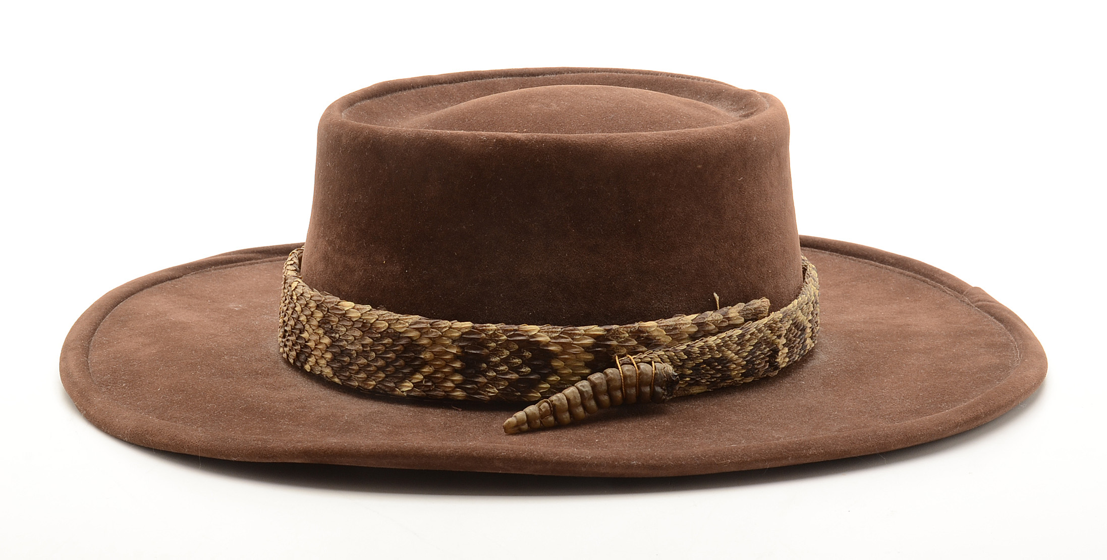 Bailey Suede Cowboy Hat with Rattlesnake Band