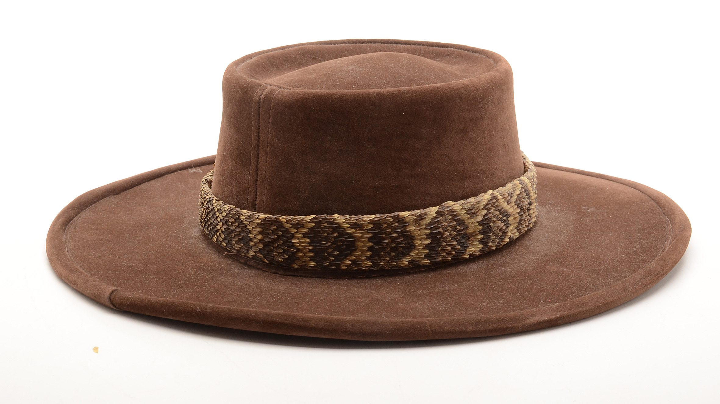 Bailey Suede Cowboy Hat with Rattlesnake Band