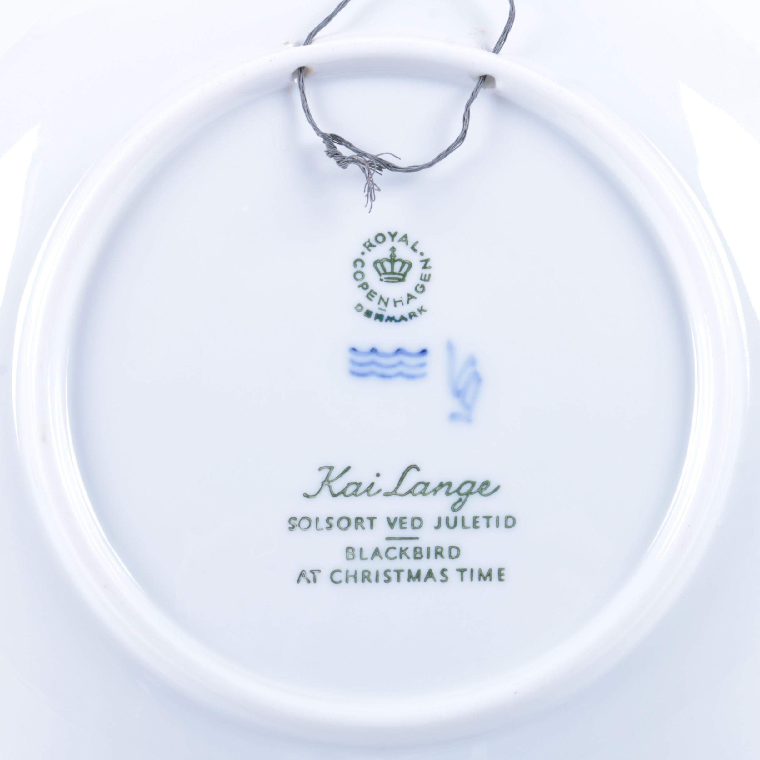 Vintage Royal Copenhagen Decorative Christmas Plates