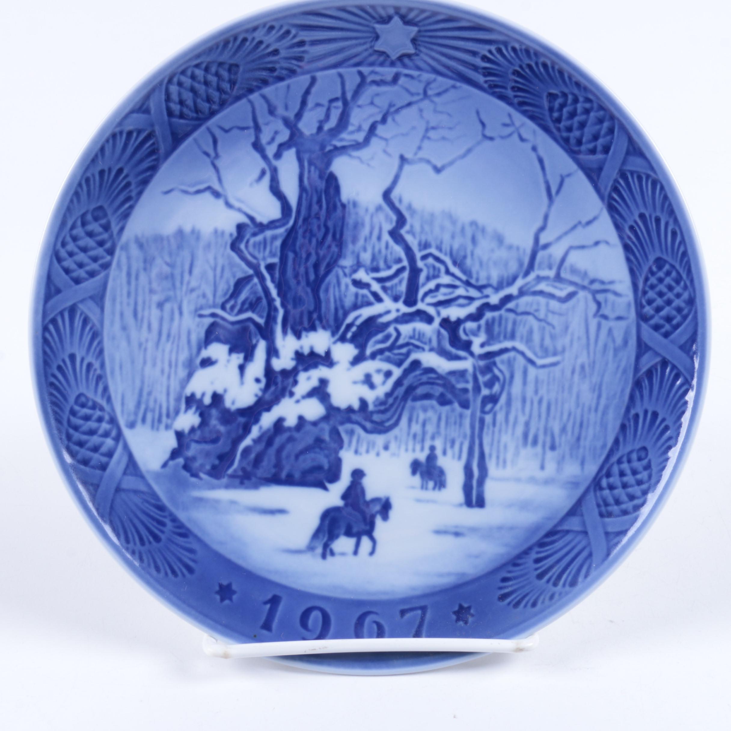 Vintage Royal Copenhagen Decorative Christmas Plates