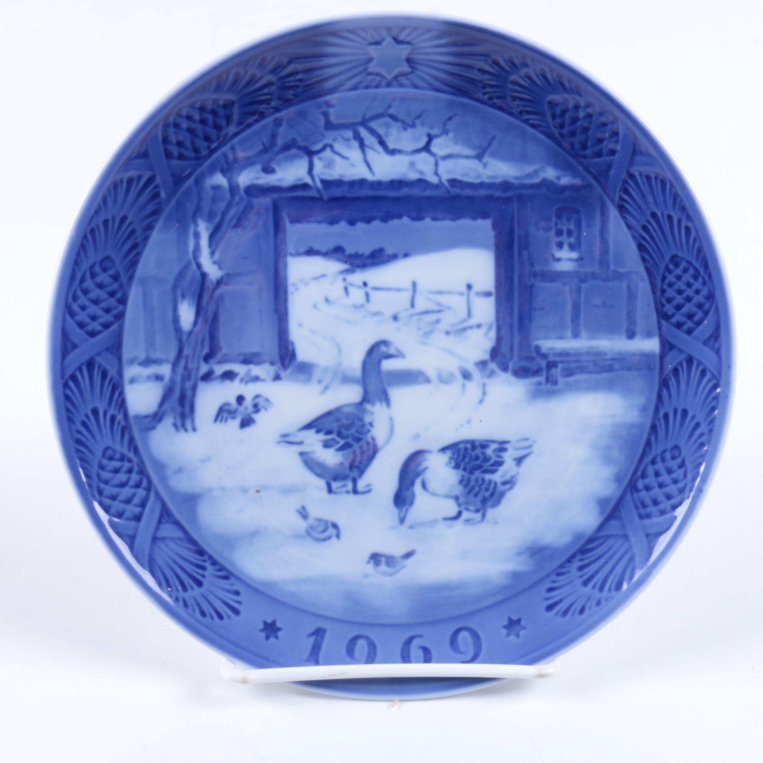 Vintage Royal Copenhagen Decorative Christmas Plates