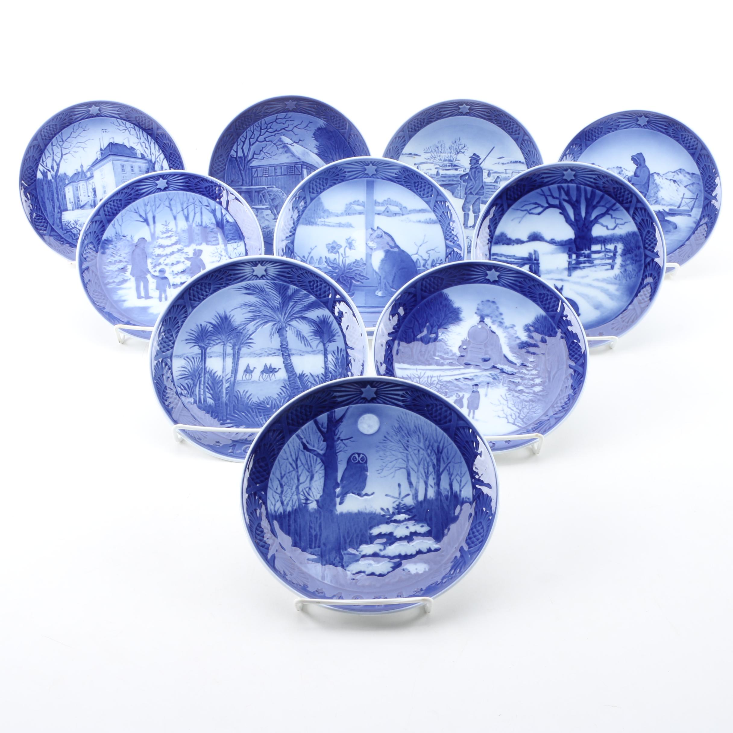 Vintage Royal Copenhagen Decorative Christmas Plates