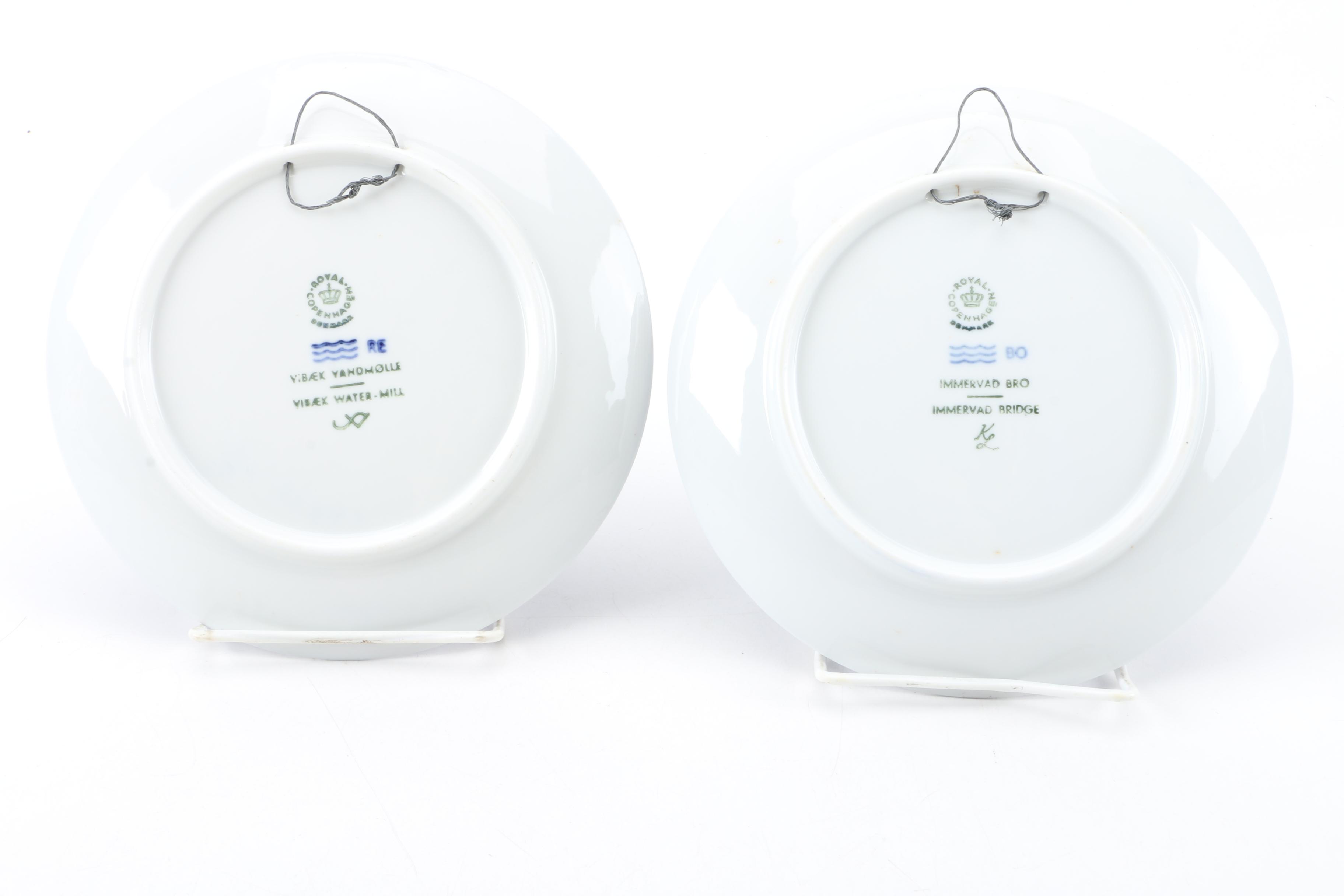 Vintage Royal Copenhagen Decorative Christmas Plates