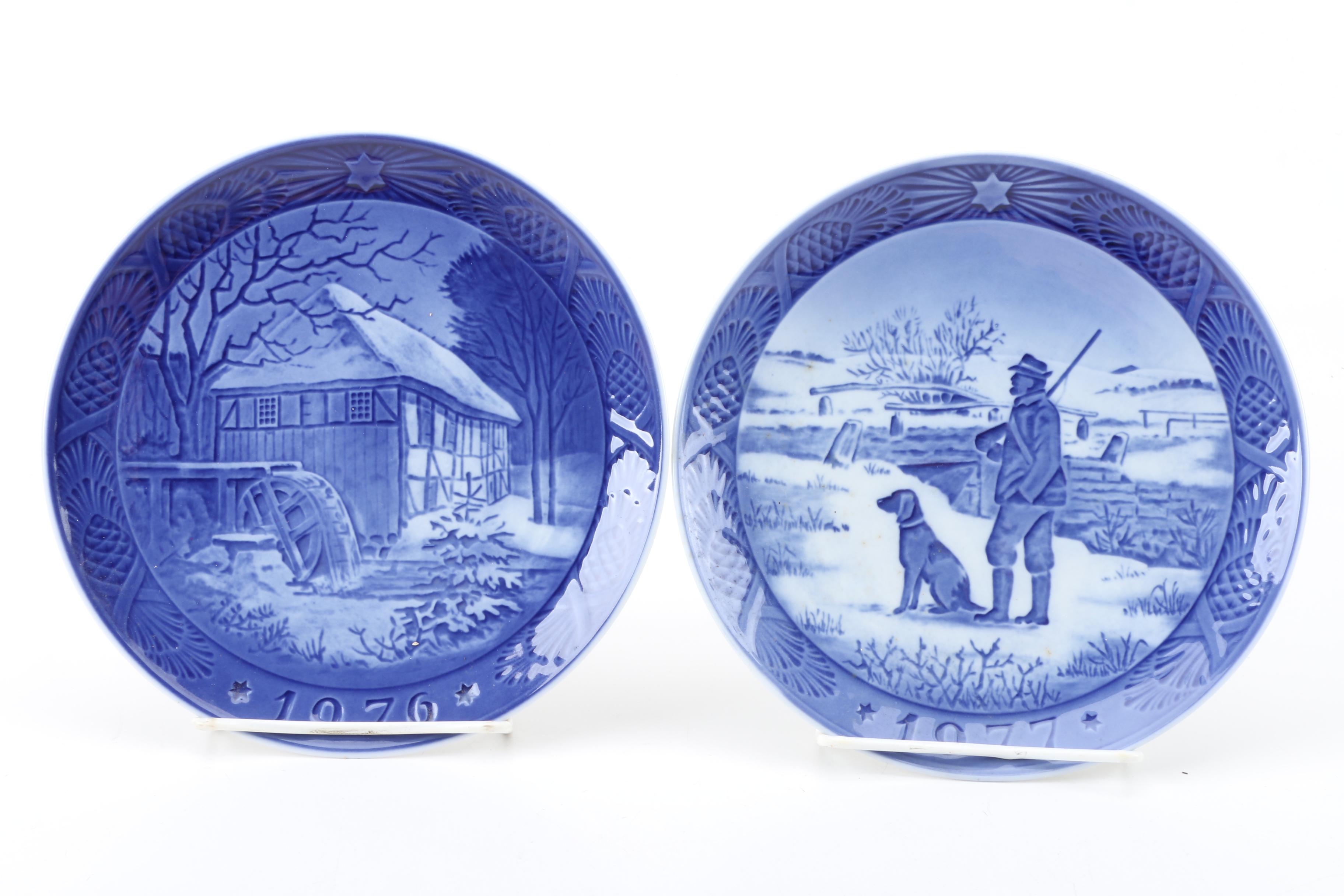 Vintage Royal Copenhagen Decorative Christmas Plates