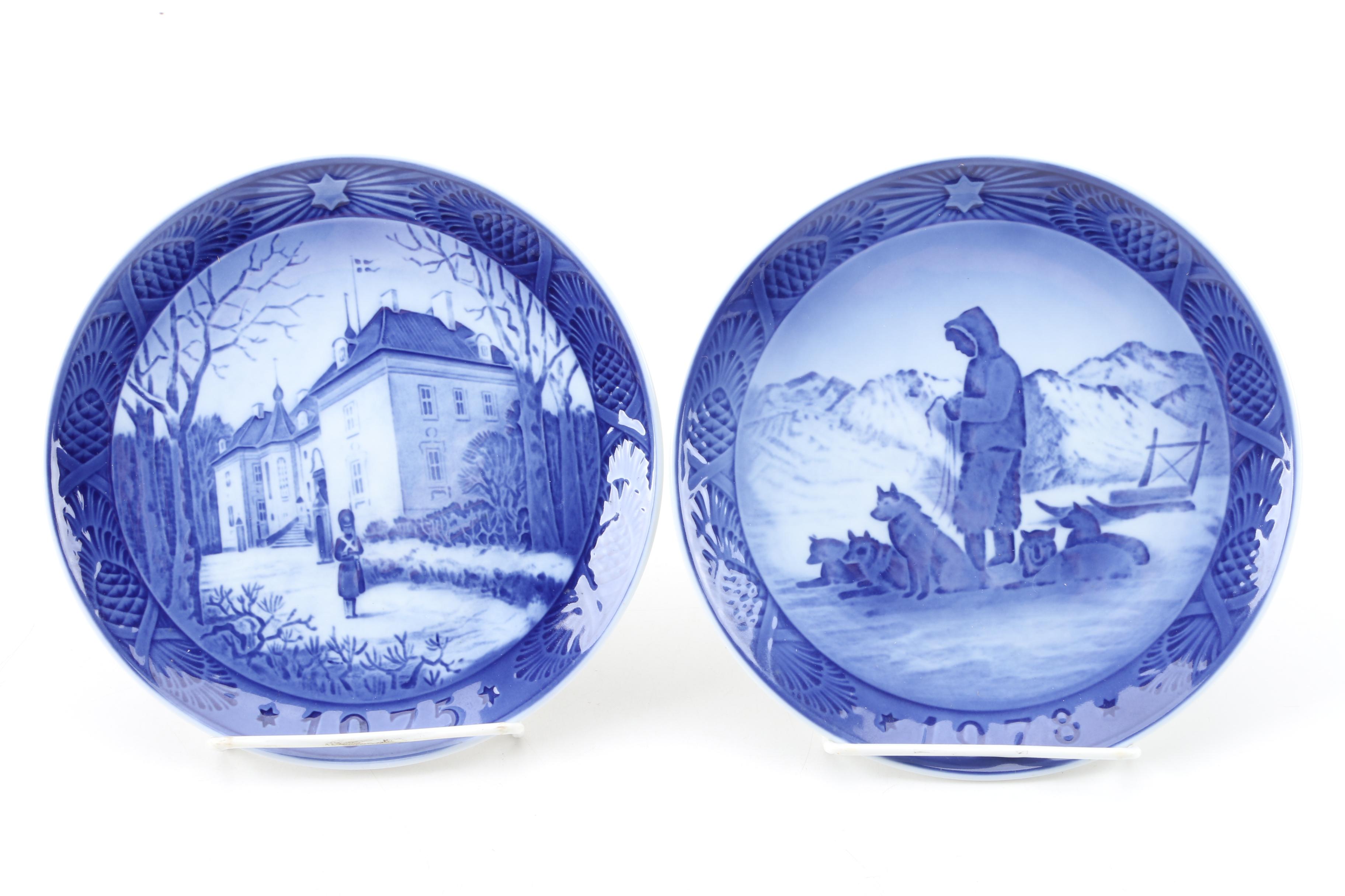 Vintage Royal Copenhagen Decorative Christmas Plates