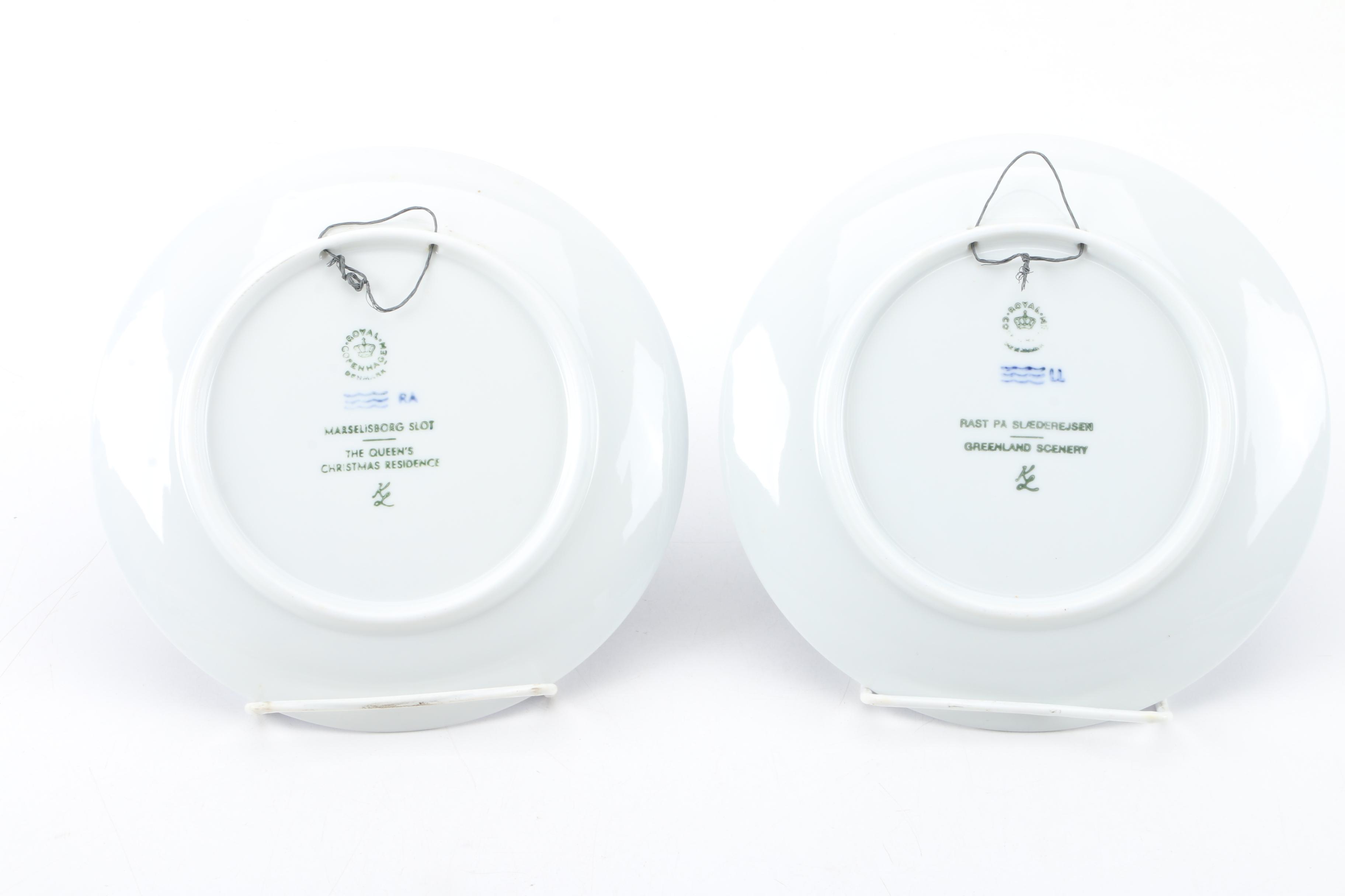 Vintage Royal Copenhagen Decorative Christmas Plates