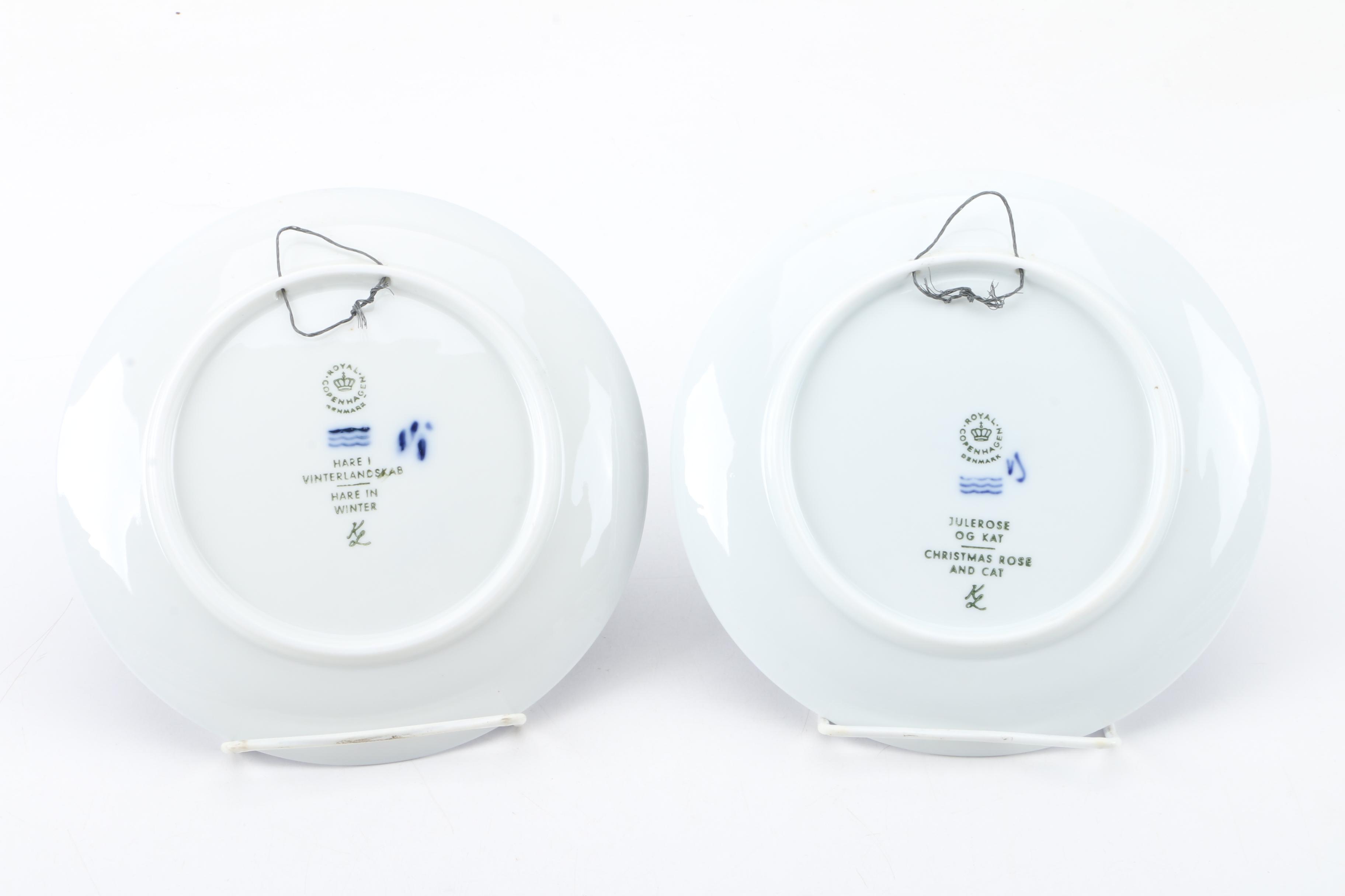 Vintage Royal Copenhagen Decorative Christmas Plates