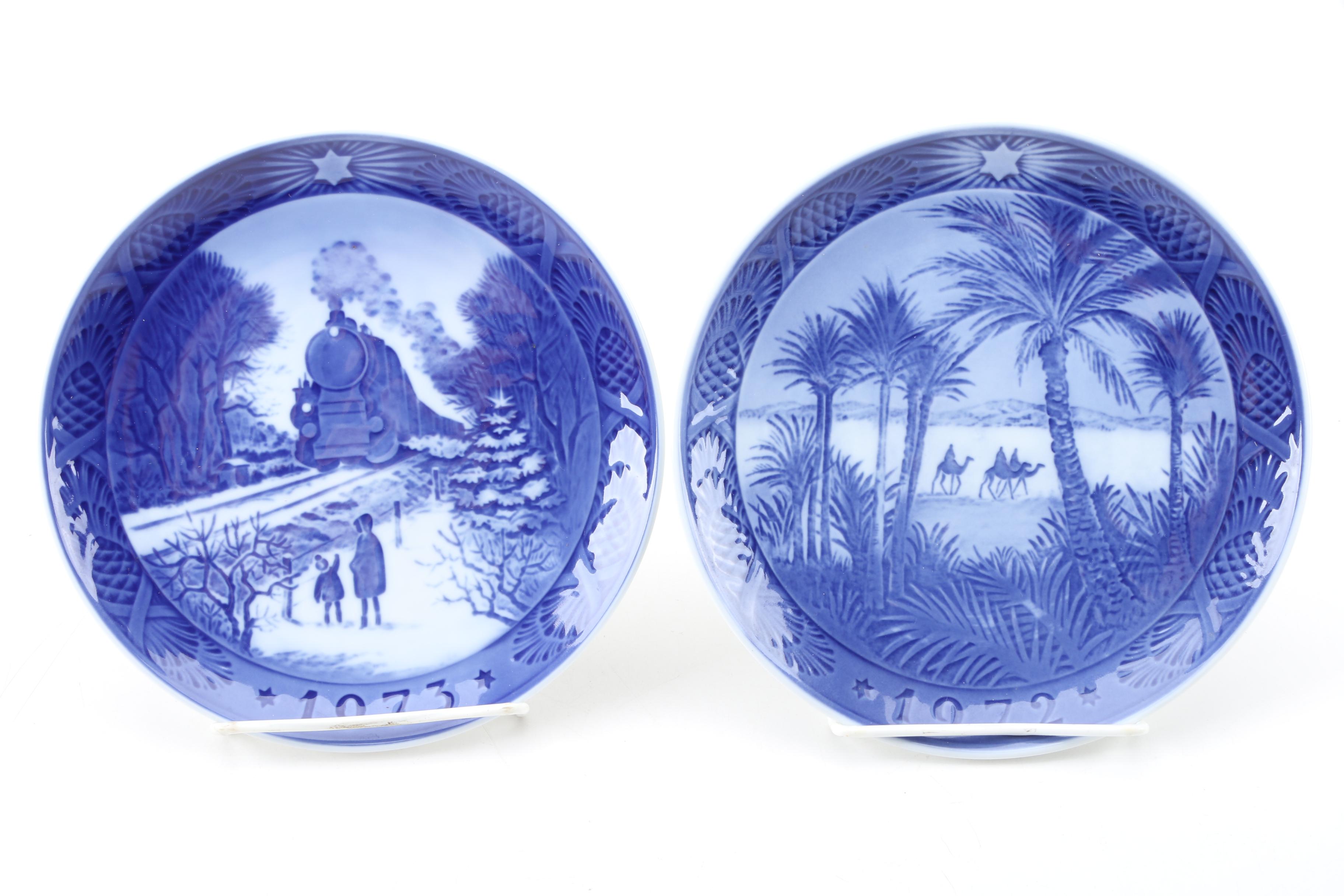 Vintage Royal Copenhagen Decorative Christmas Plates