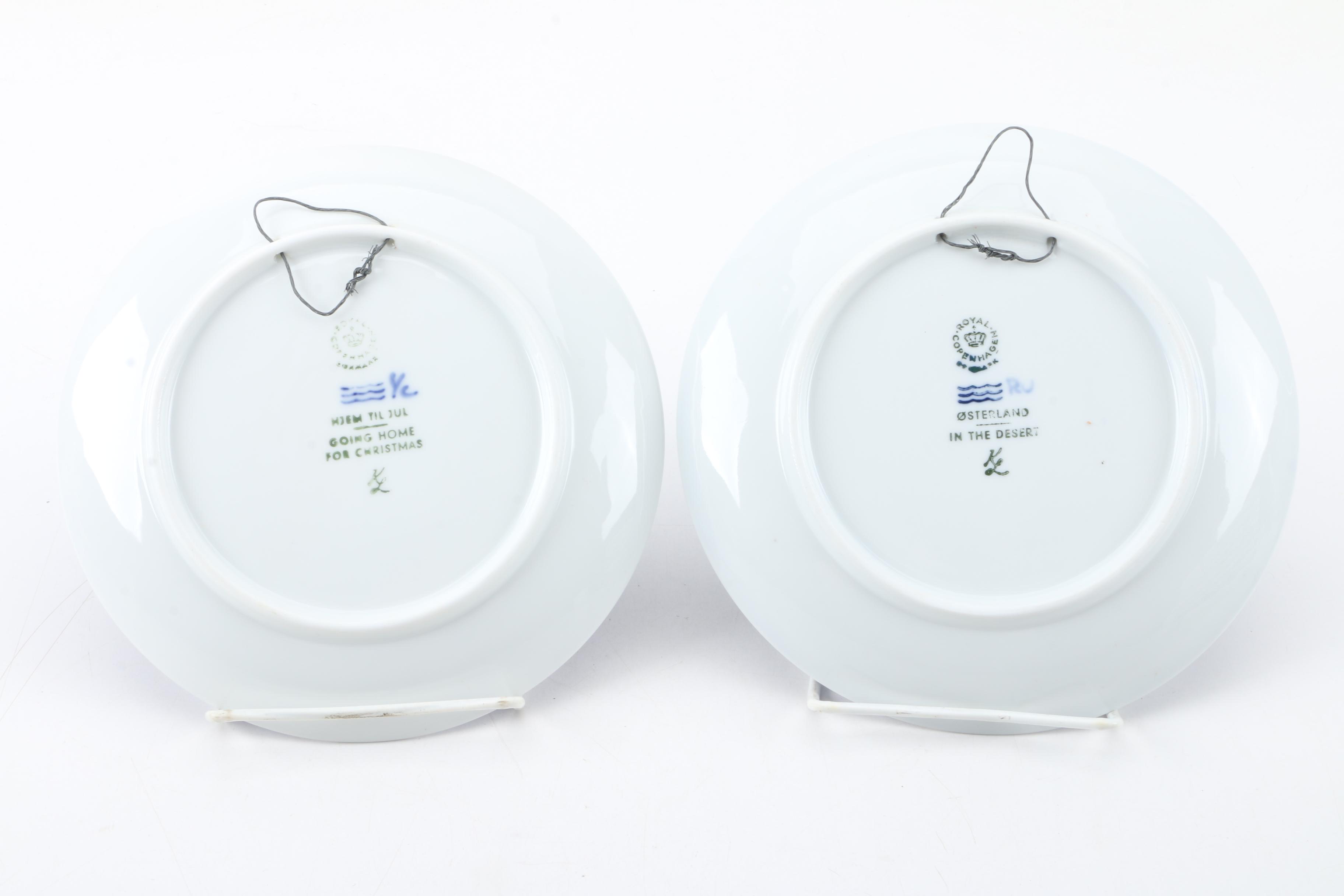 Vintage Royal Copenhagen Decorative Christmas Plates