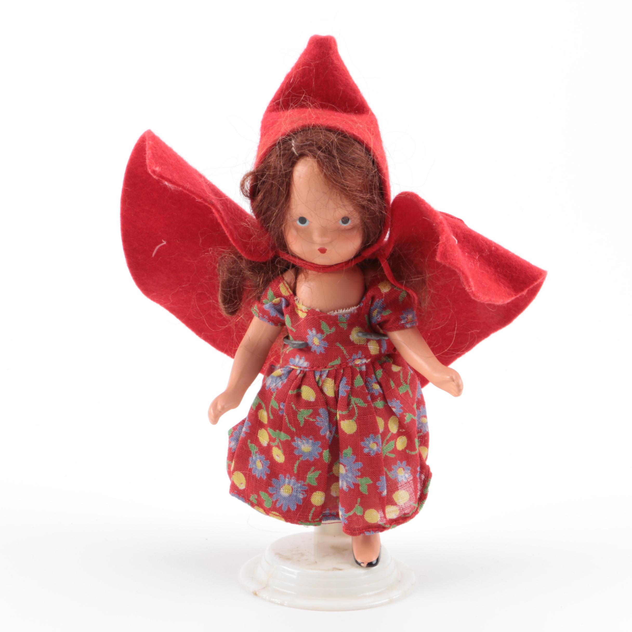 Vintage Effanbee "Tintair Honey"  Doll and Nancy Ann Storybook Dolls