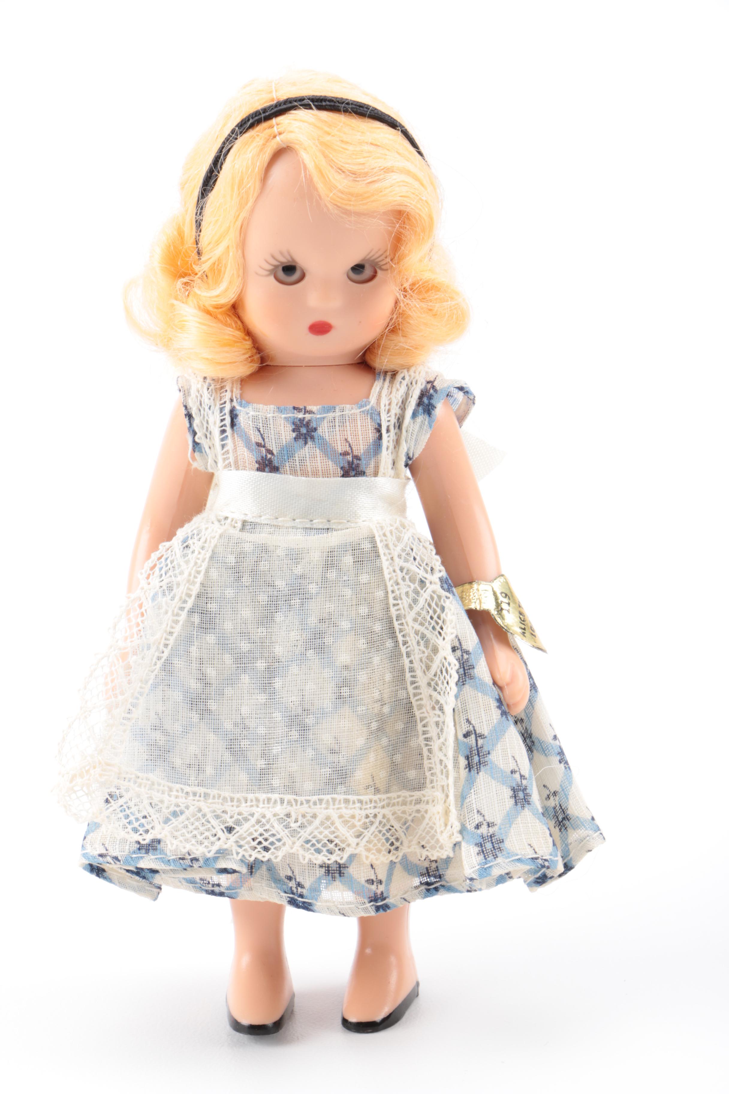 Vintage Effanbee "Tintair Honey"  Doll and Nancy Ann Storybook Dolls