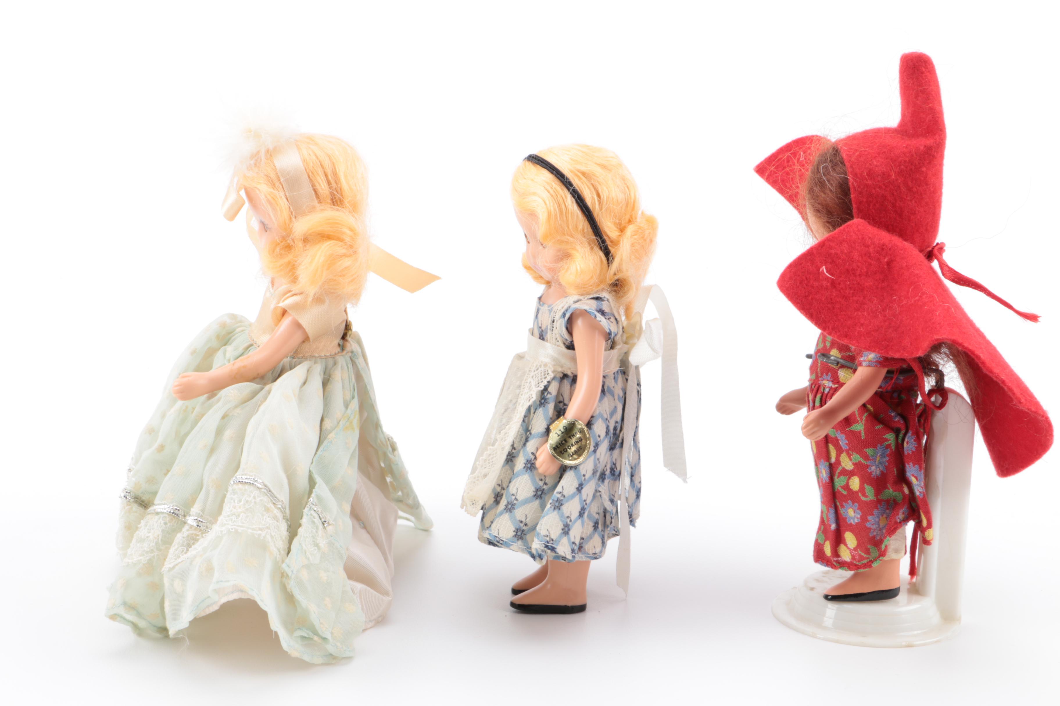 Vintage Effanbee "Tintair Honey"  Doll and Nancy Ann Storybook Dolls