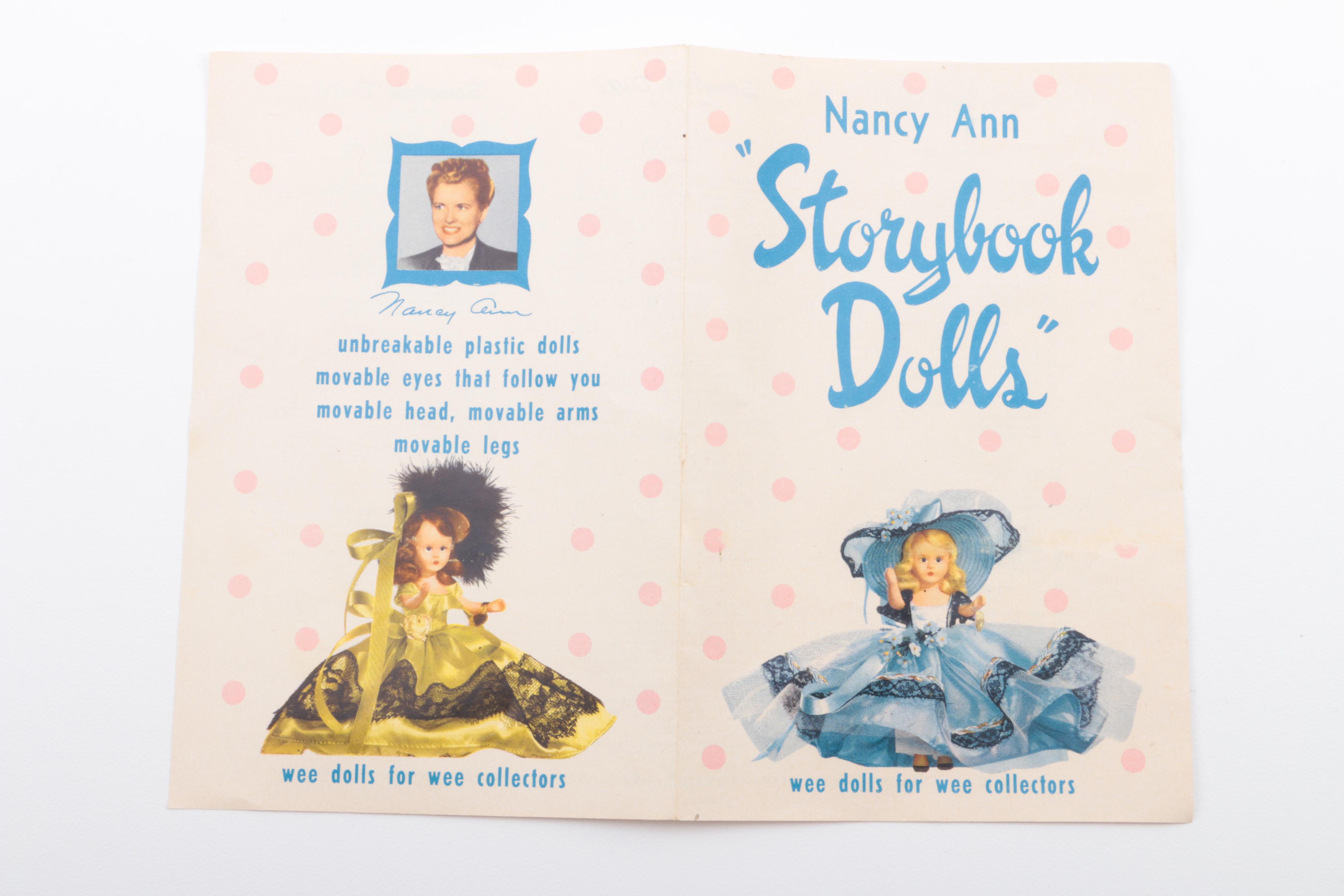 Vintage Effanbee "Tintair Honey"  Doll and Nancy Ann Storybook Dolls