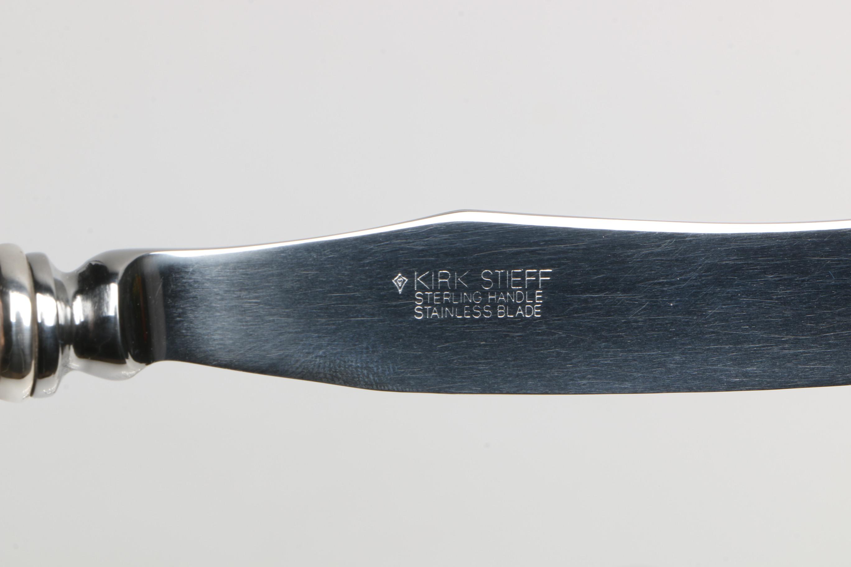 The Stieff Co. "Williamsburg Shell" Sterling Silver Flatware Set