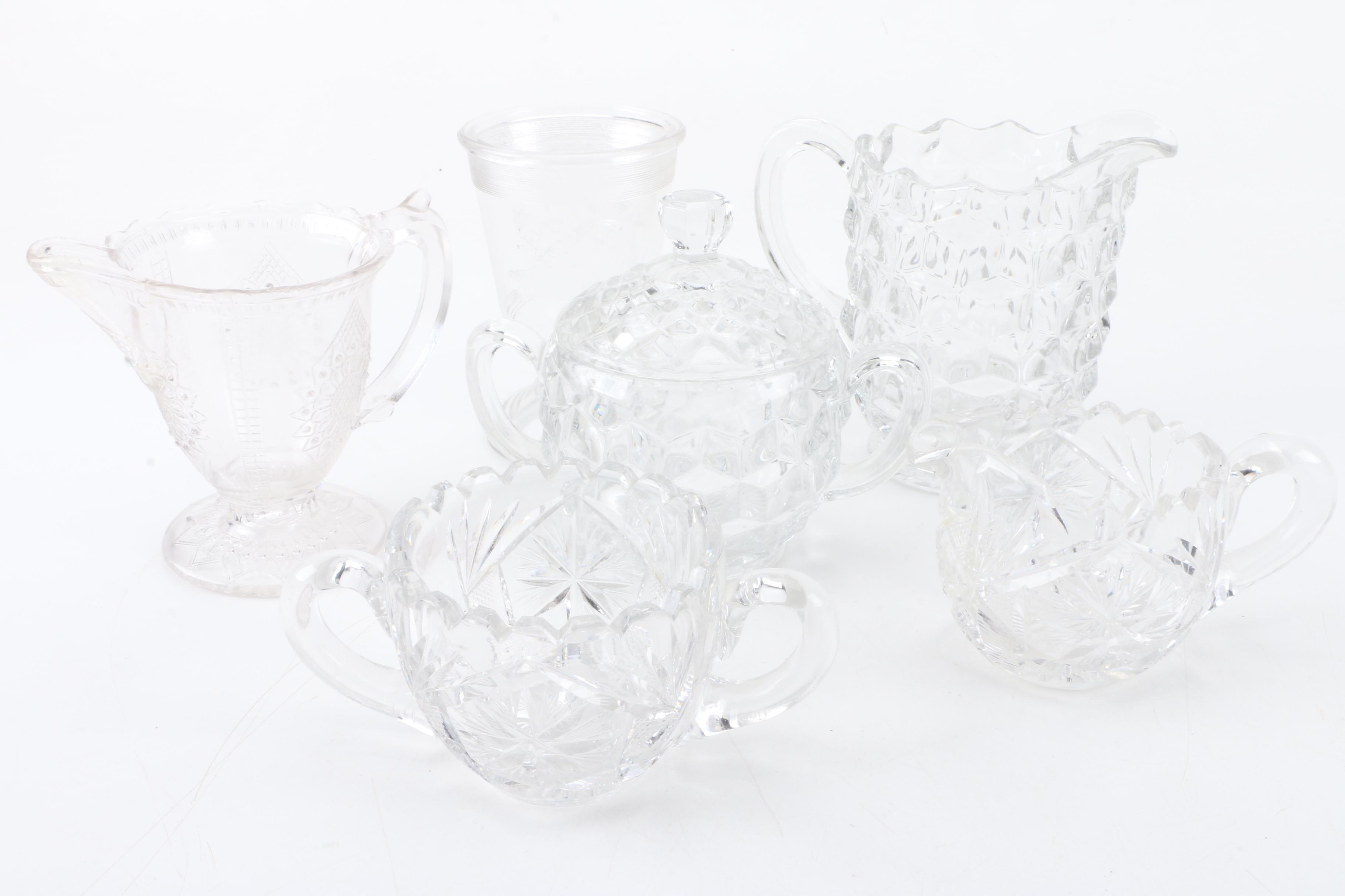 Glass and Ceramic Tableware Including Fostoria "American"