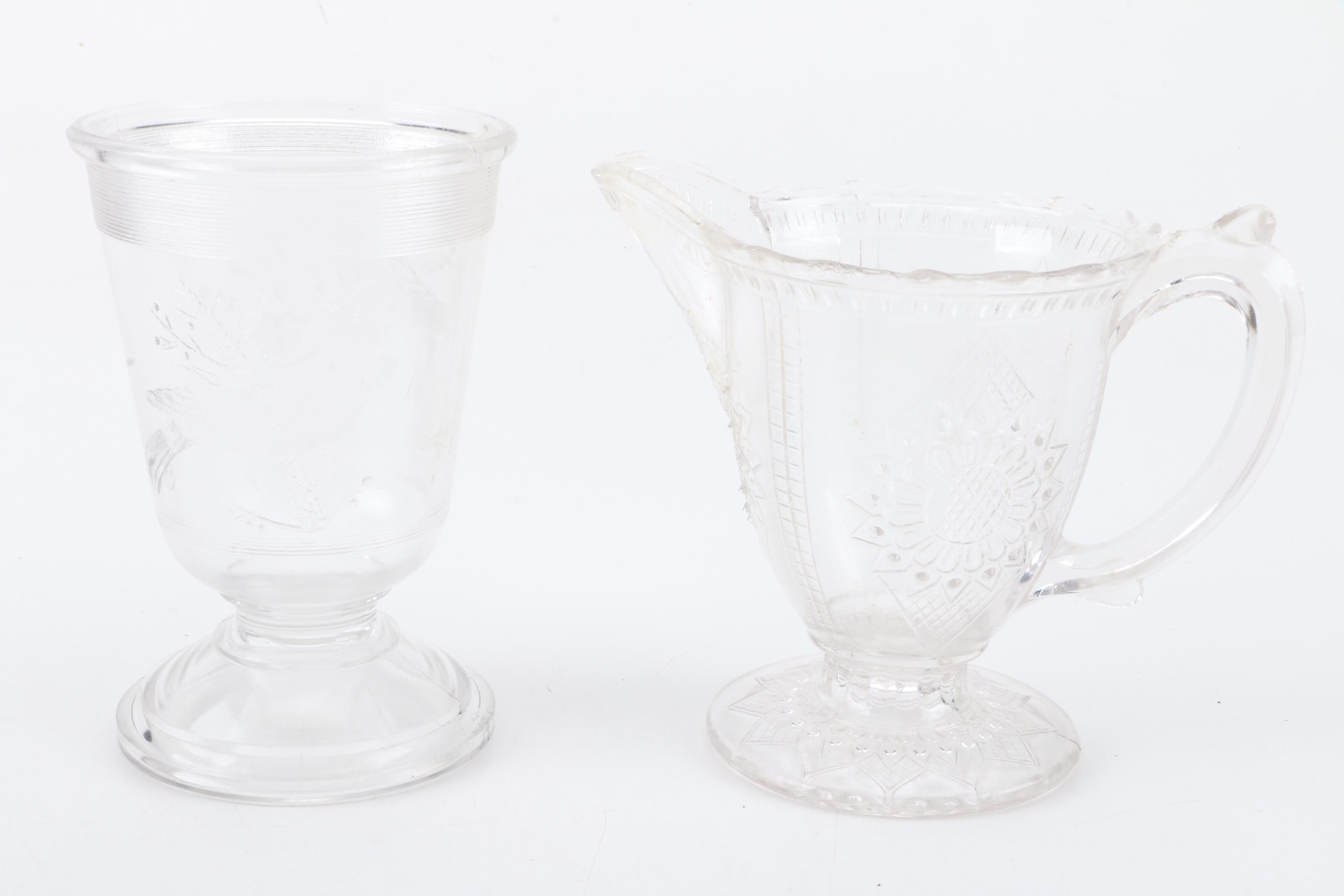 Glass and Ceramic Tableware Including Fostoria "American"