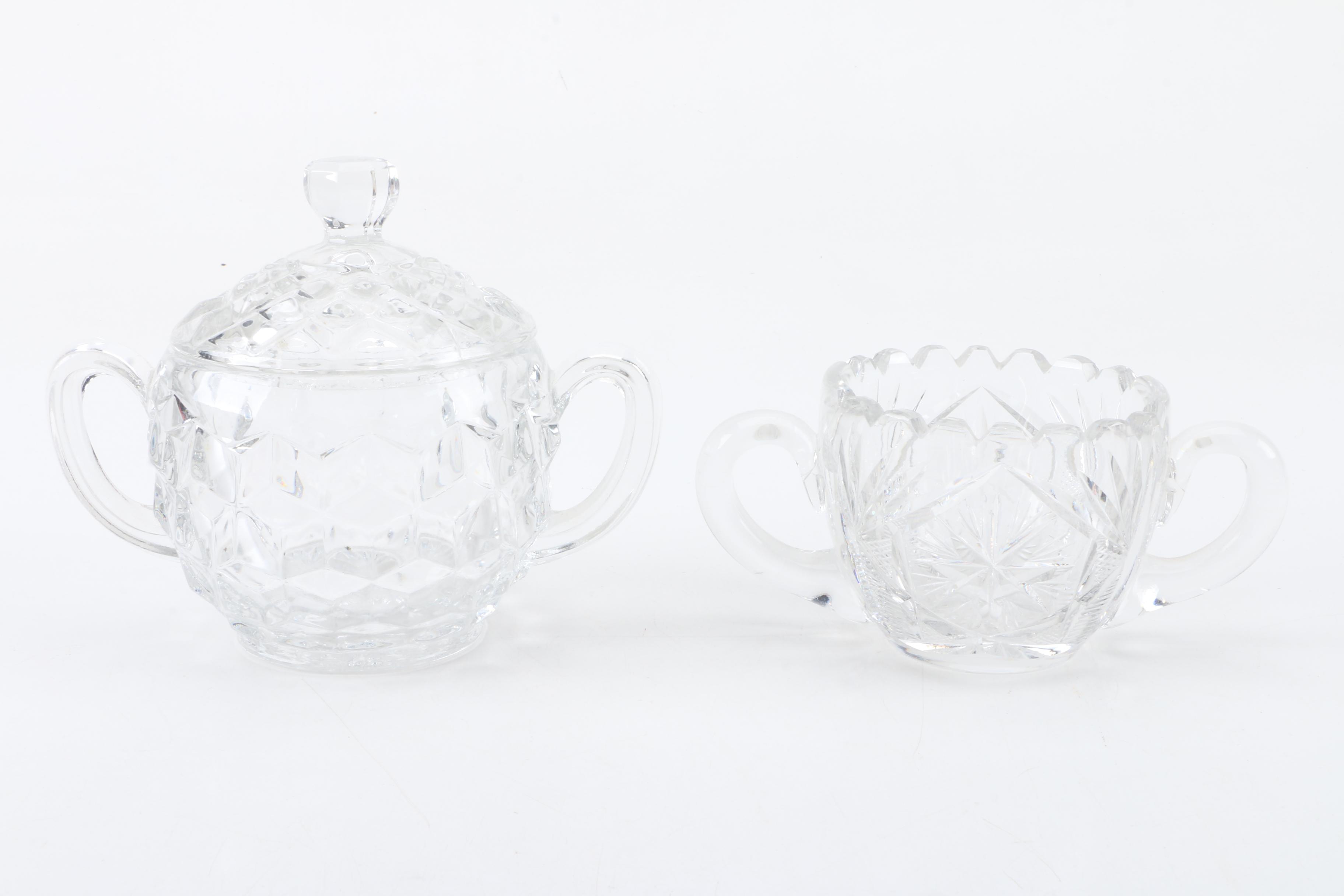 Glass and Ceramic Tableware Including Fostoria "American"