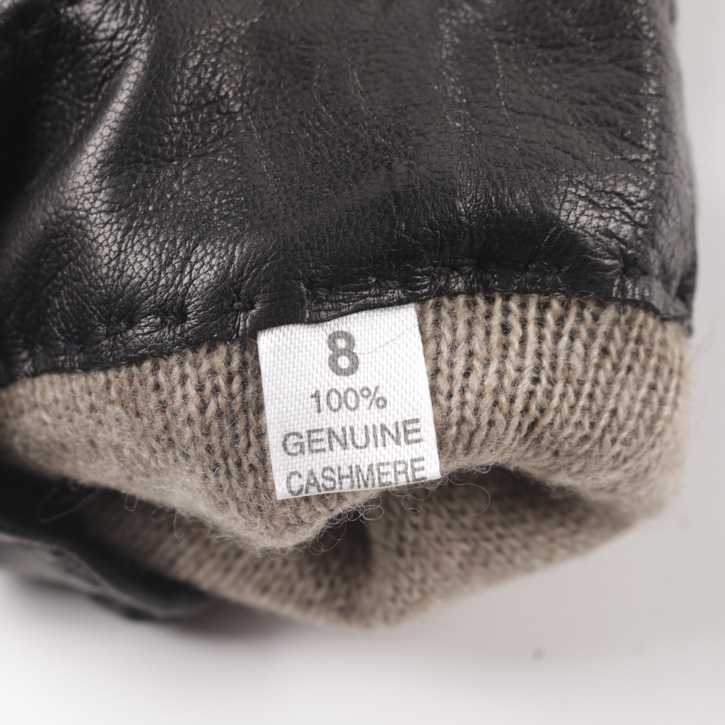 Women's Leather and Cashmere Gloves