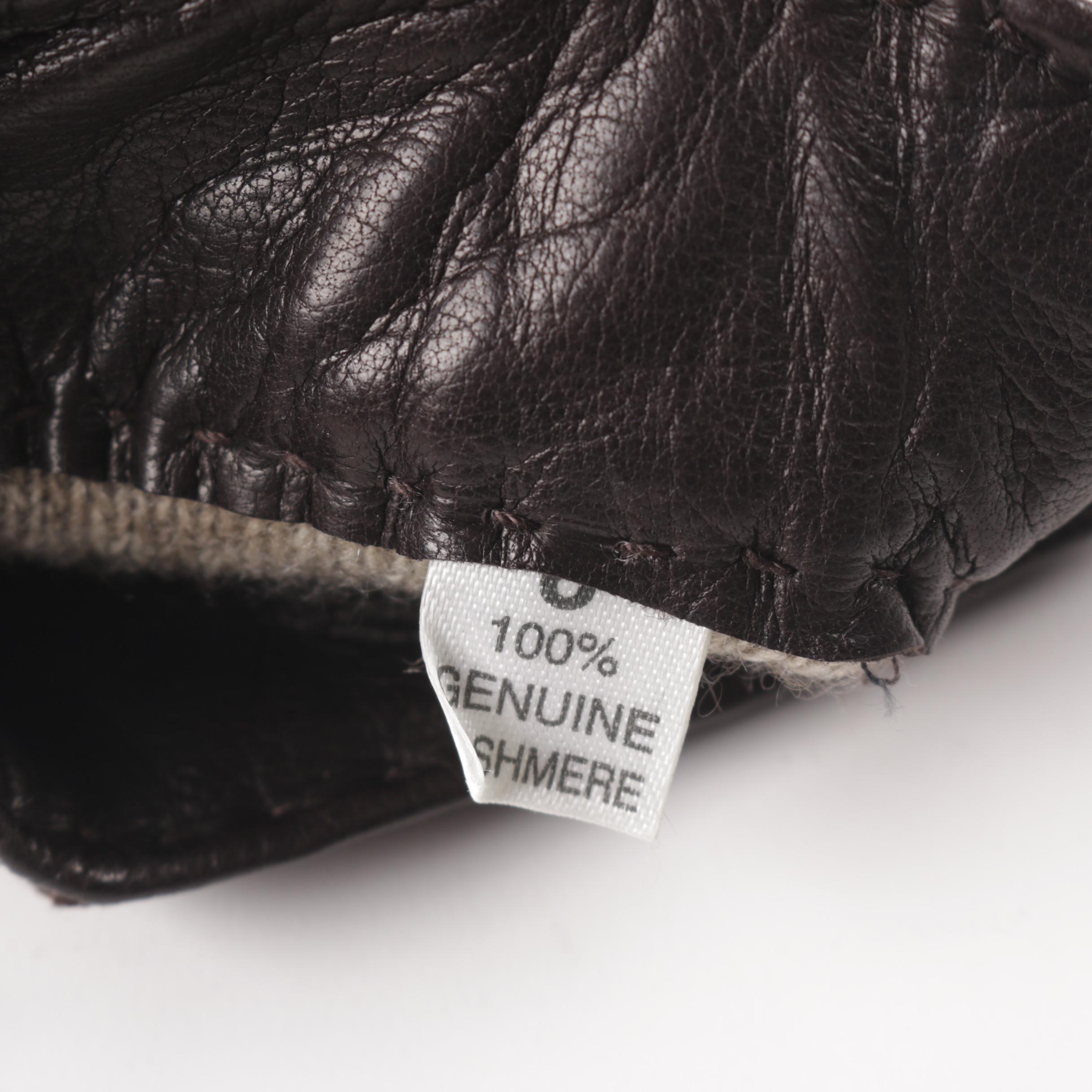 Women's Leather and Cashmere Gloves