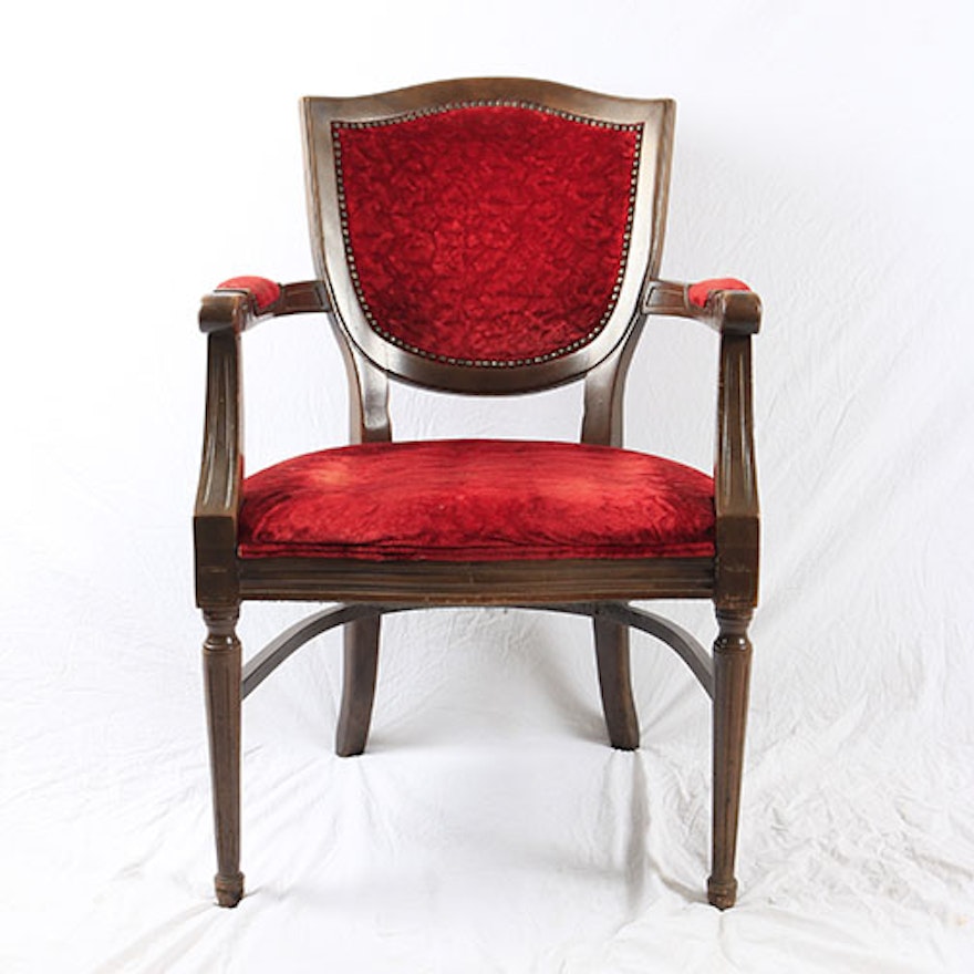 Louis XIV Style Mahogany Chair