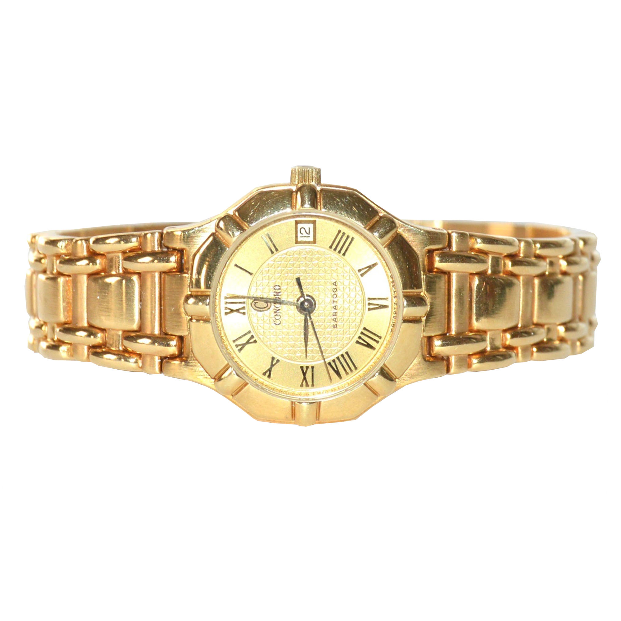 Concord 18K Gold Saratoga Watch