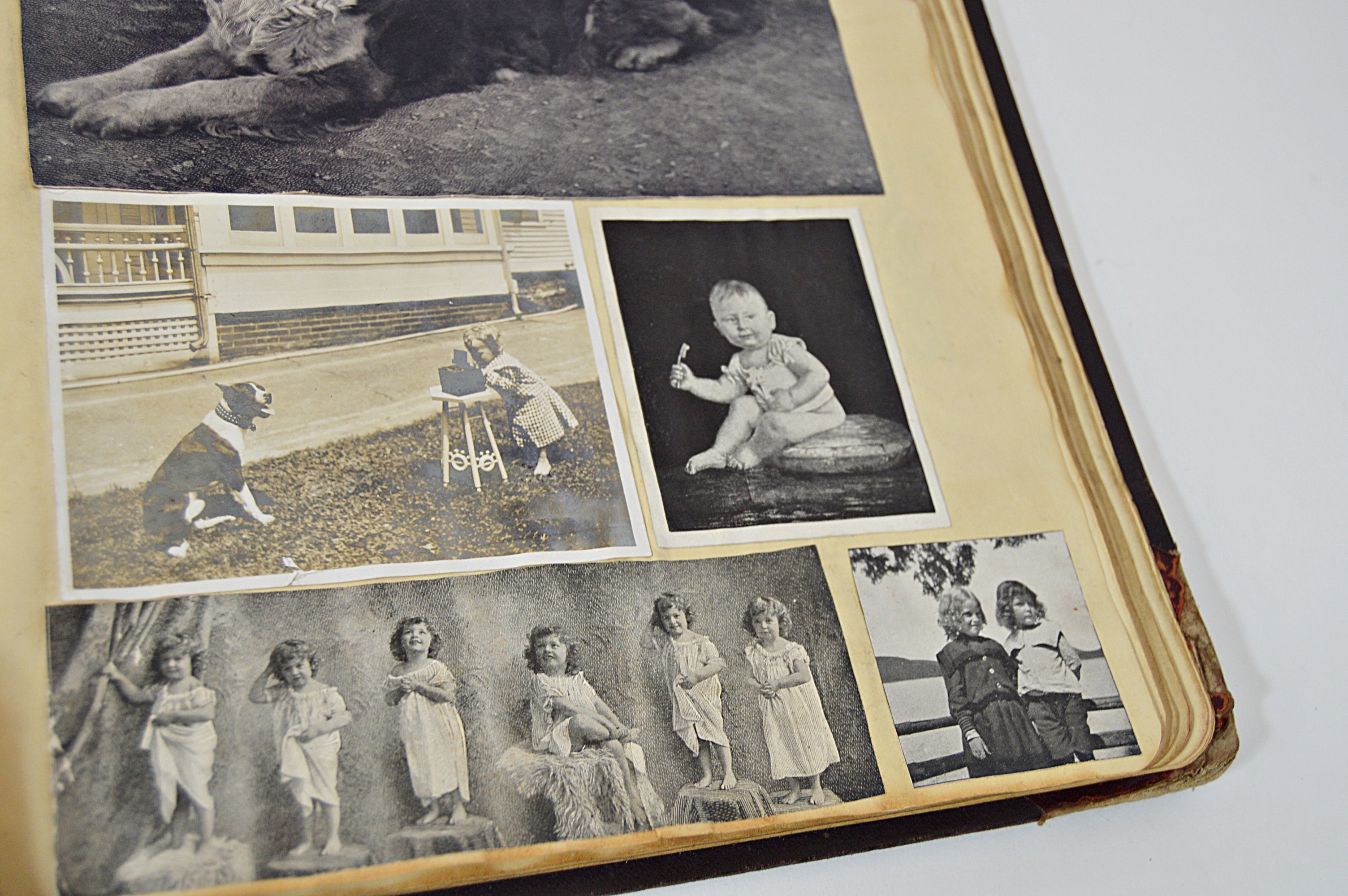 Victorian Era Scrapbook with Advertising Cards