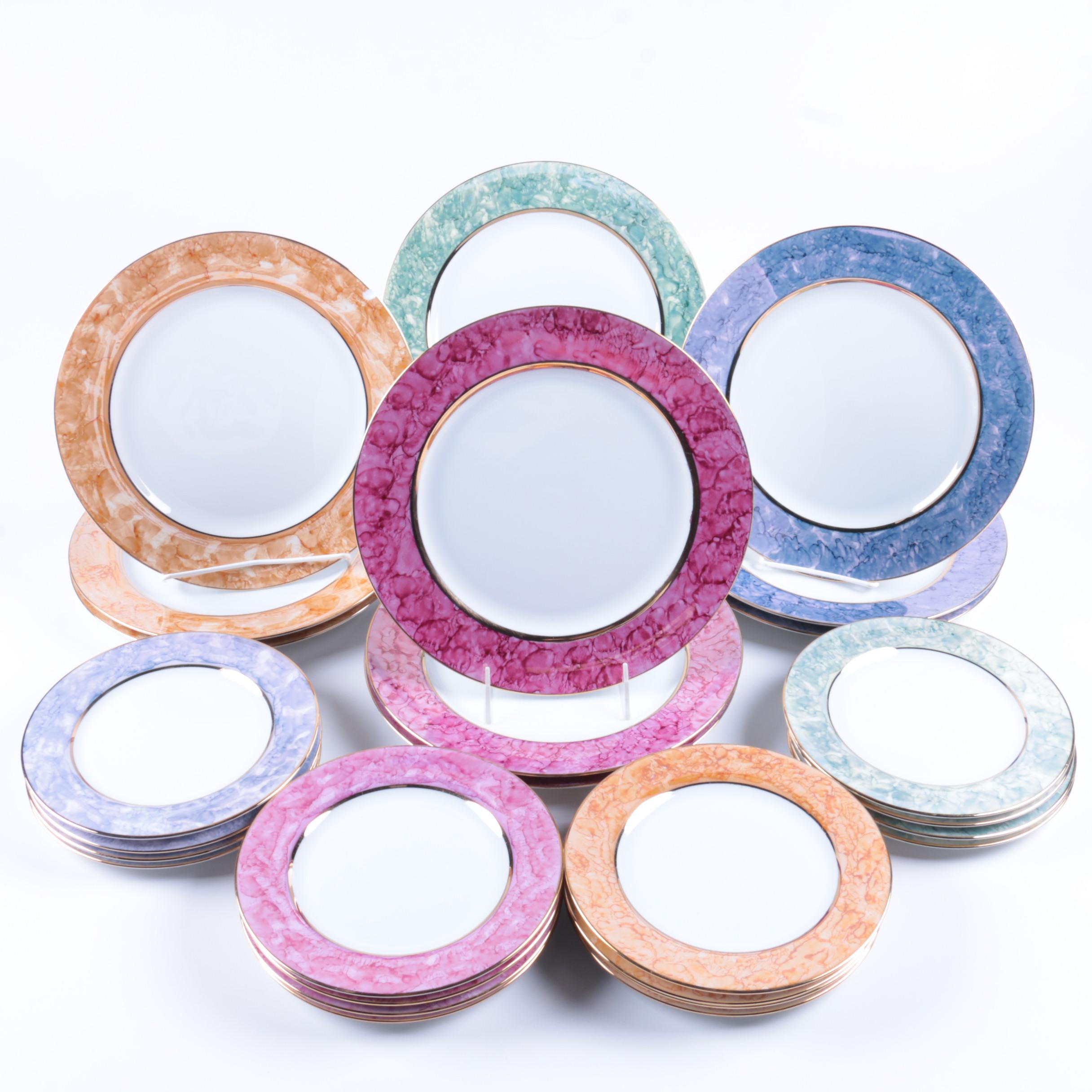 Japanese Marbled Rim Tableware