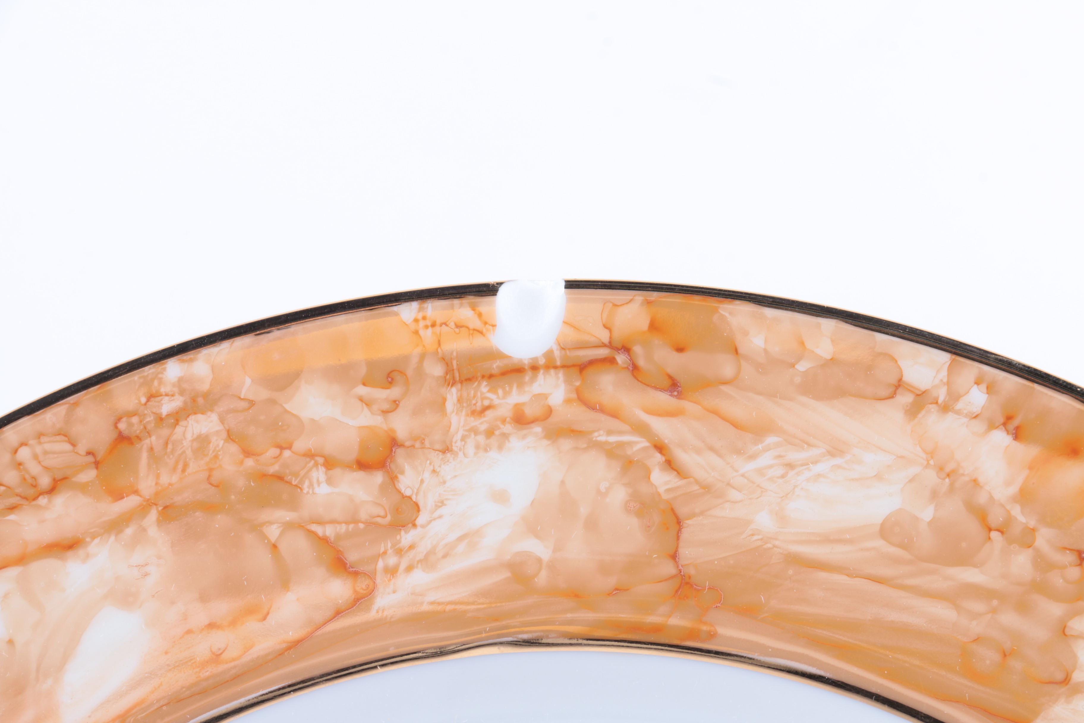 Japanese Marbled Rim Tableware