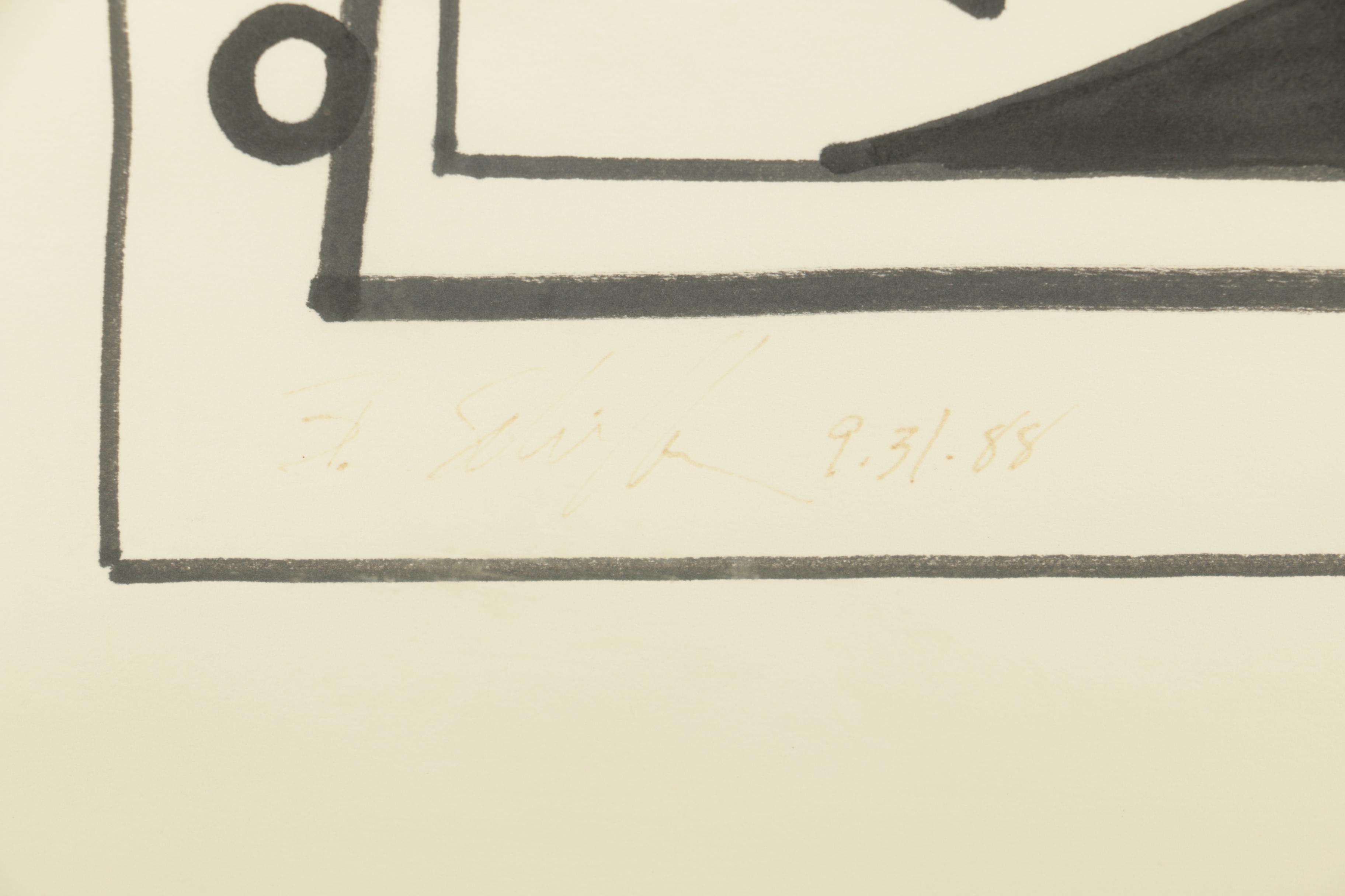 Bill Schiffer Oil Paint Marker Drawing "Mechanique"