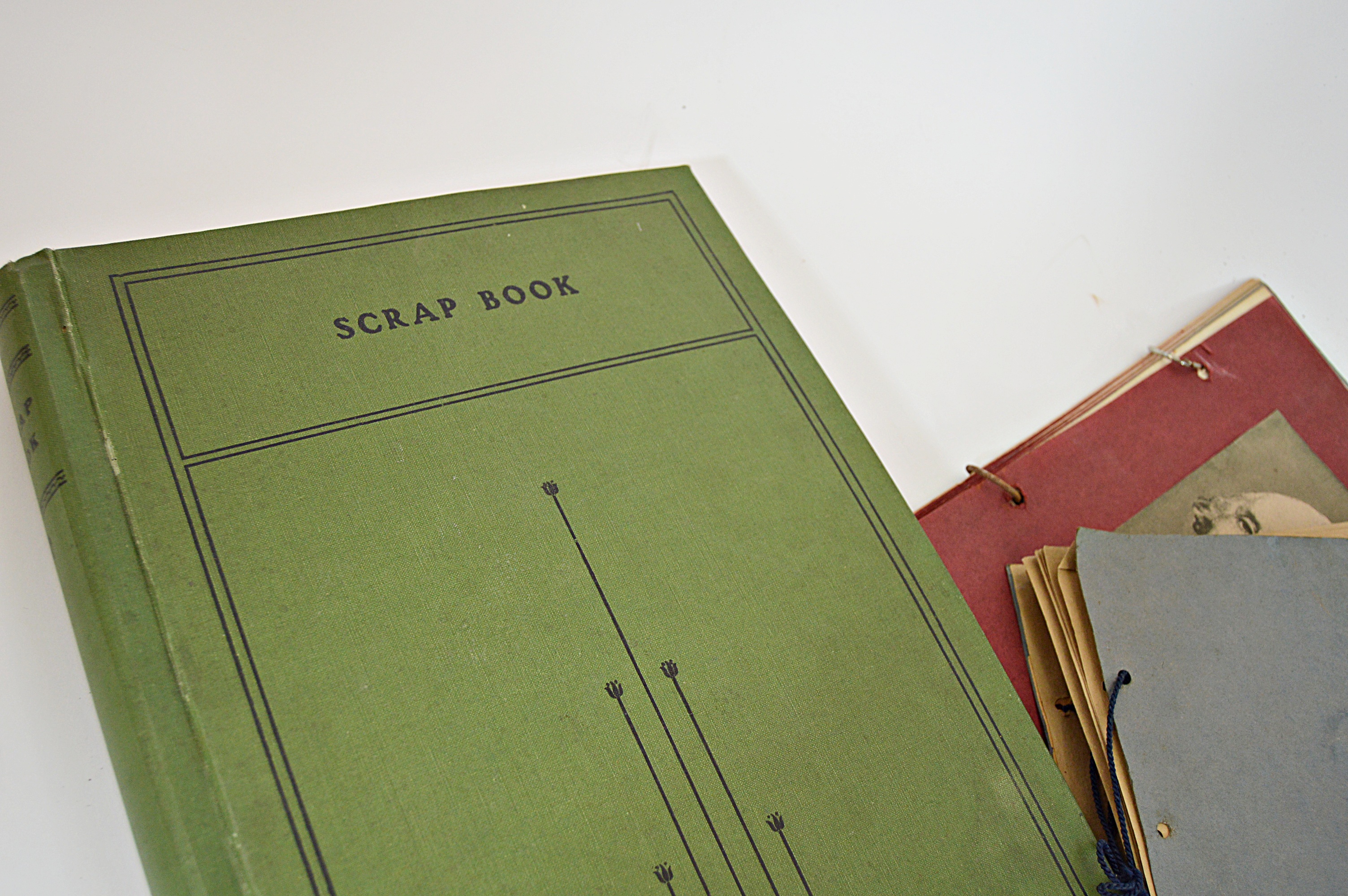 Vintage Scrapbooks with Pop-Up Valentines