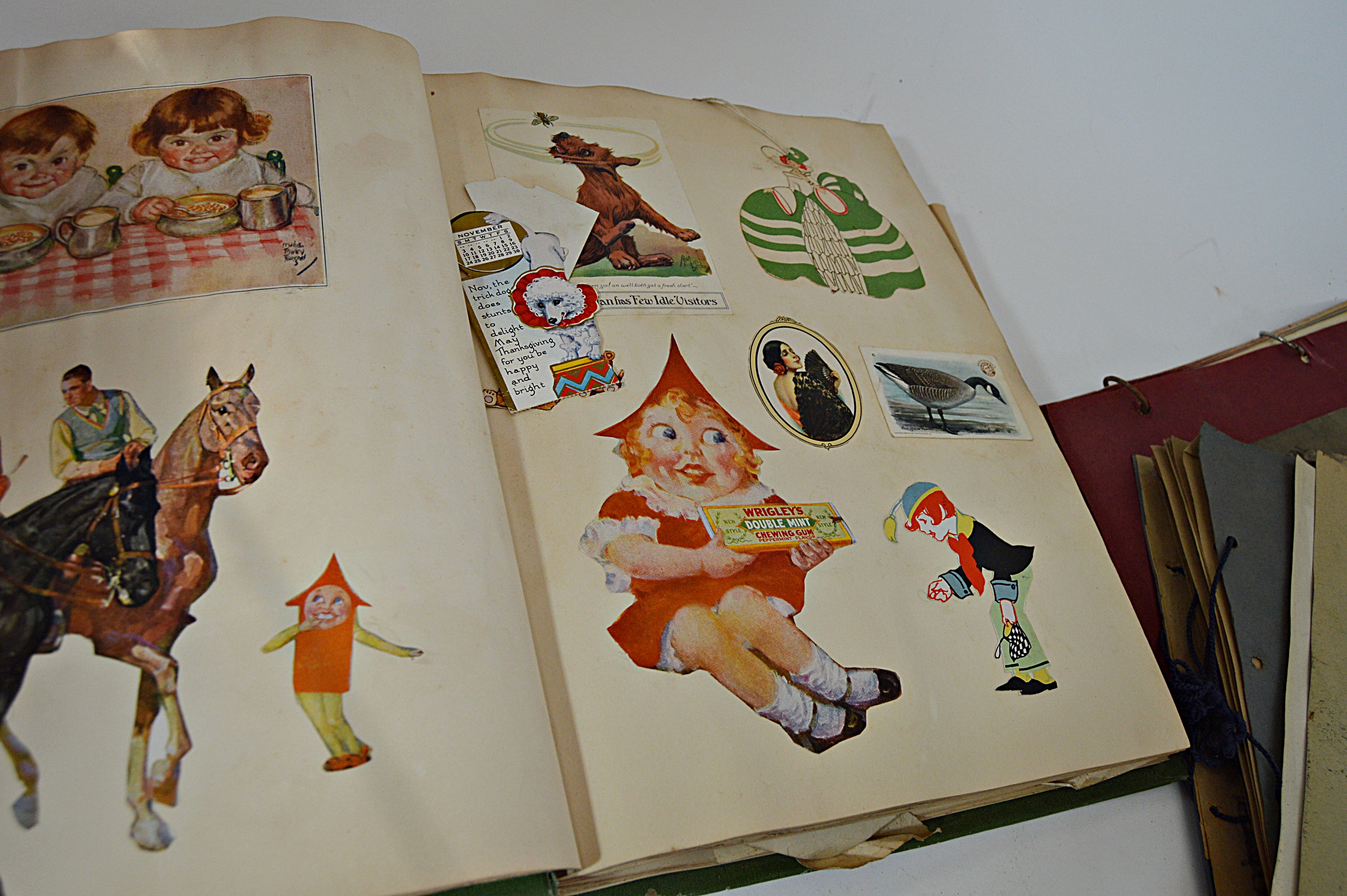 Vintage Scrapbooks with Pop-Up Valentines